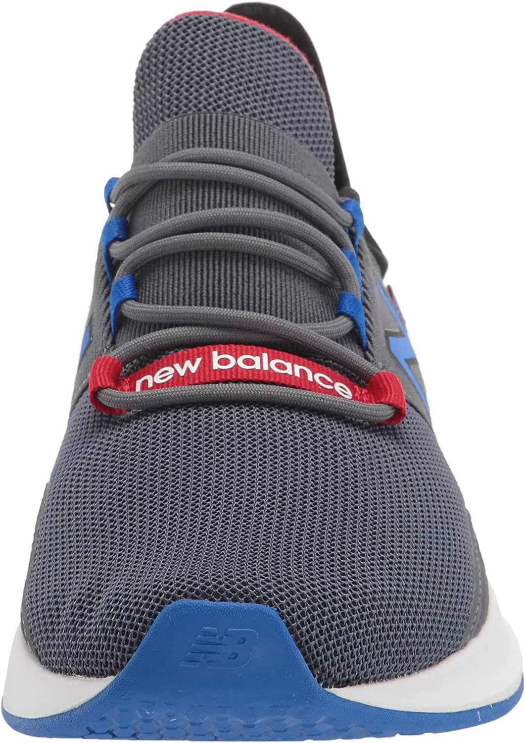 New Balance Mens Fresh Foam Roav V1 Sneaker 9.5 Lead/Cobalt/Team Red