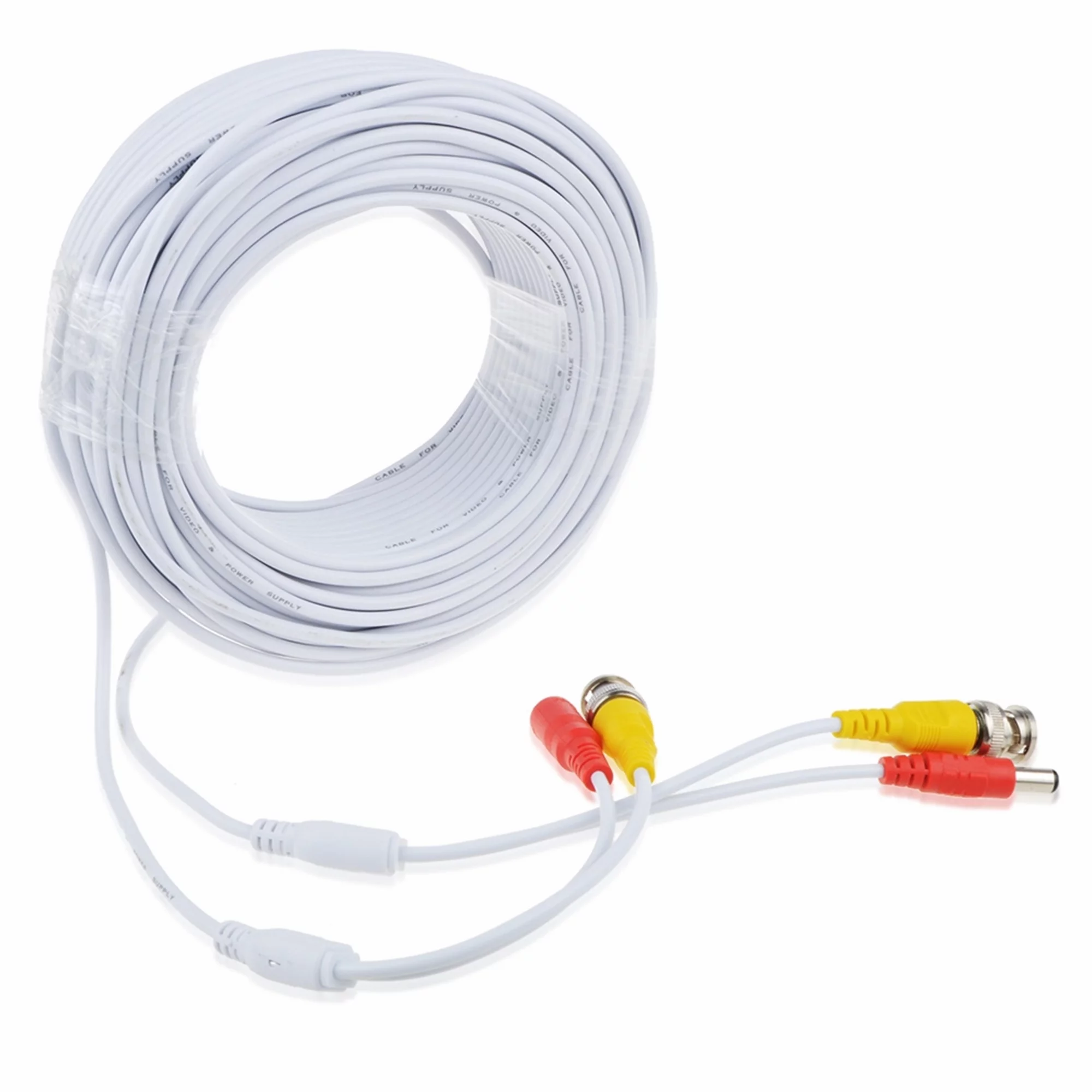 FITE ON 150ft White BNC Cable Cord Lead Replacement for Night Owl 8 Channel DVR 1 TB HDD 4 5MP HD Bullet Camera