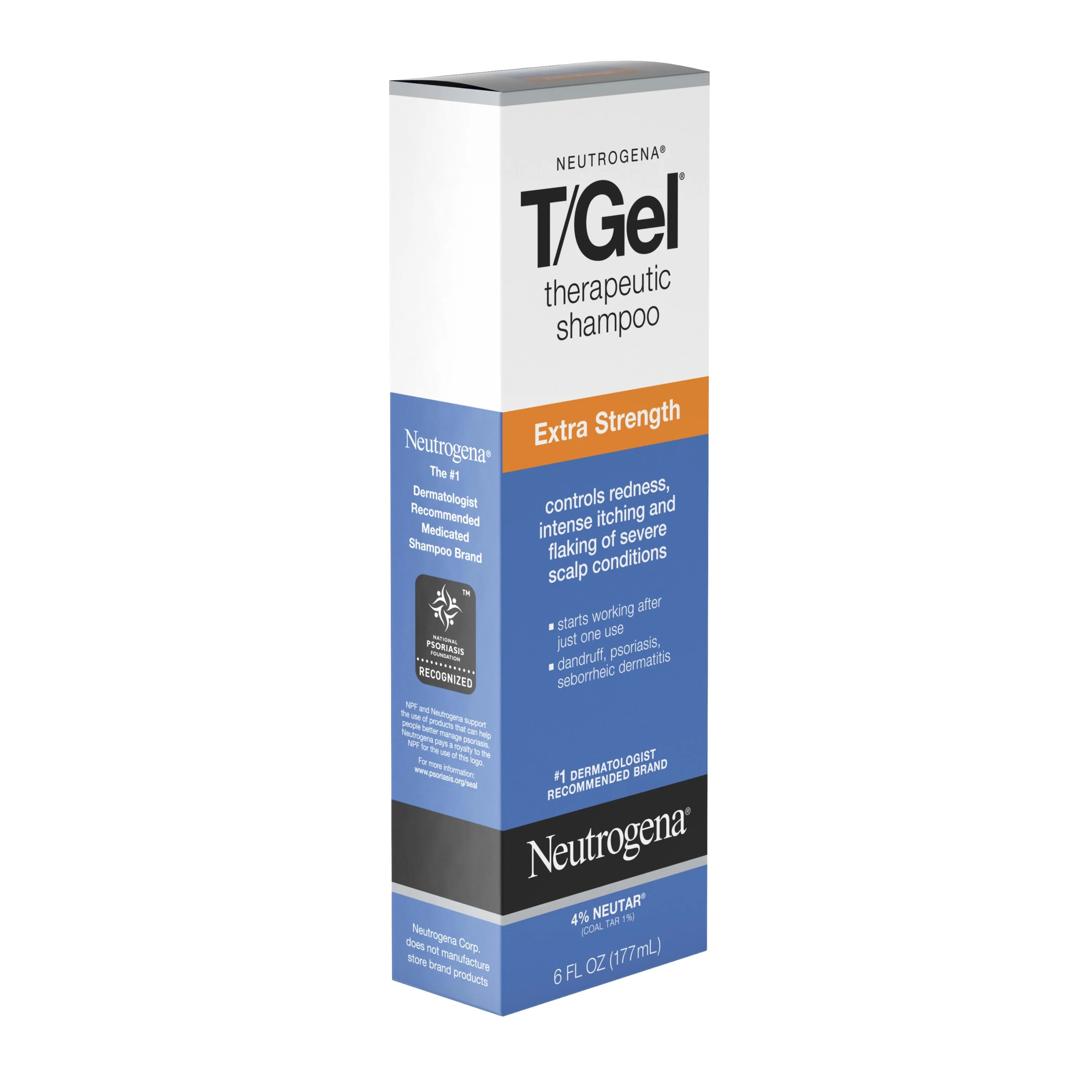 Neutrogena T/Gel Extra Strength Therapeutic Dandruff Relief Daily Shampoo, 6 fl oz