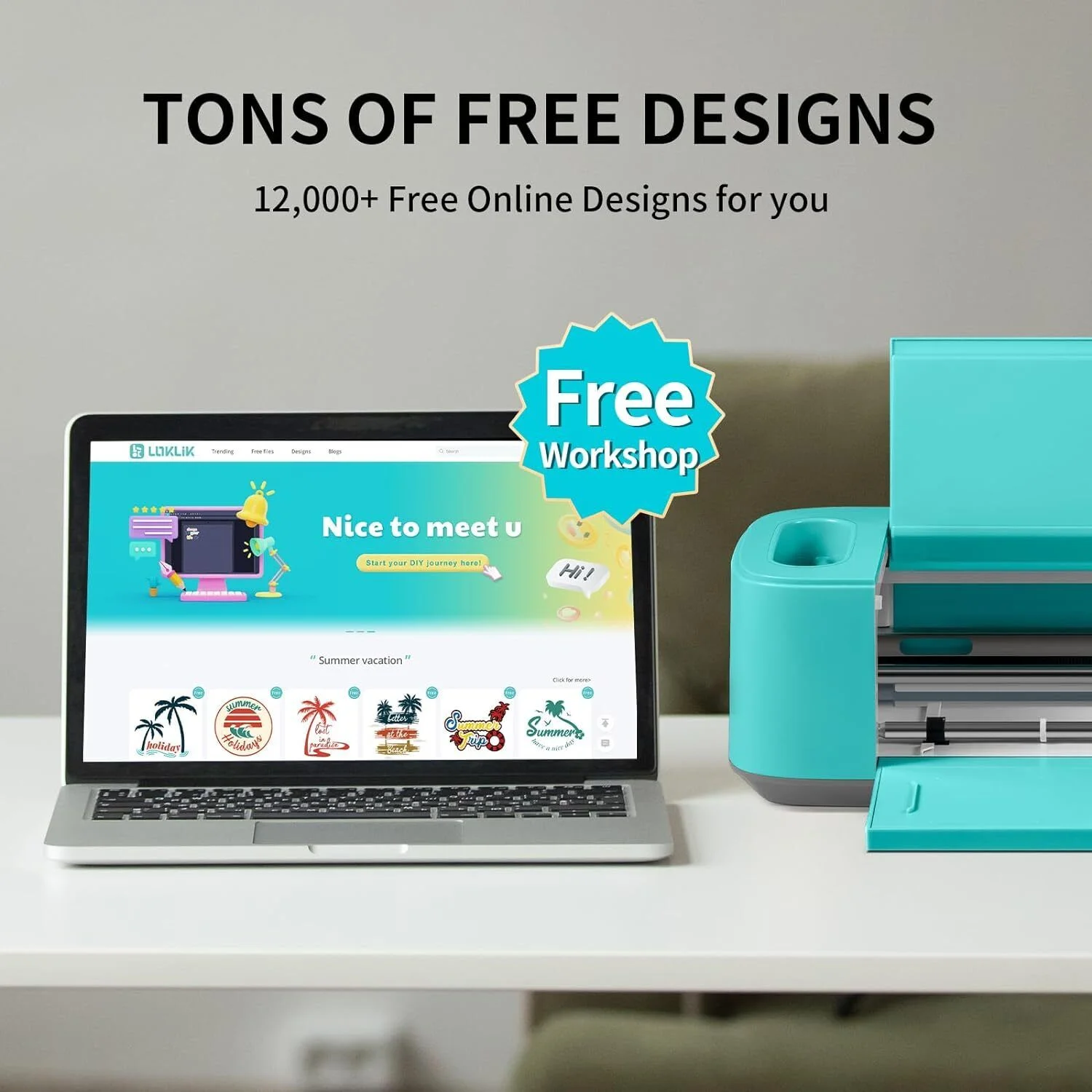 HTVRONT 15X15in Auto Heat Press Machine+10X10in Heat Press Machine+Vinyl Cutting Machine