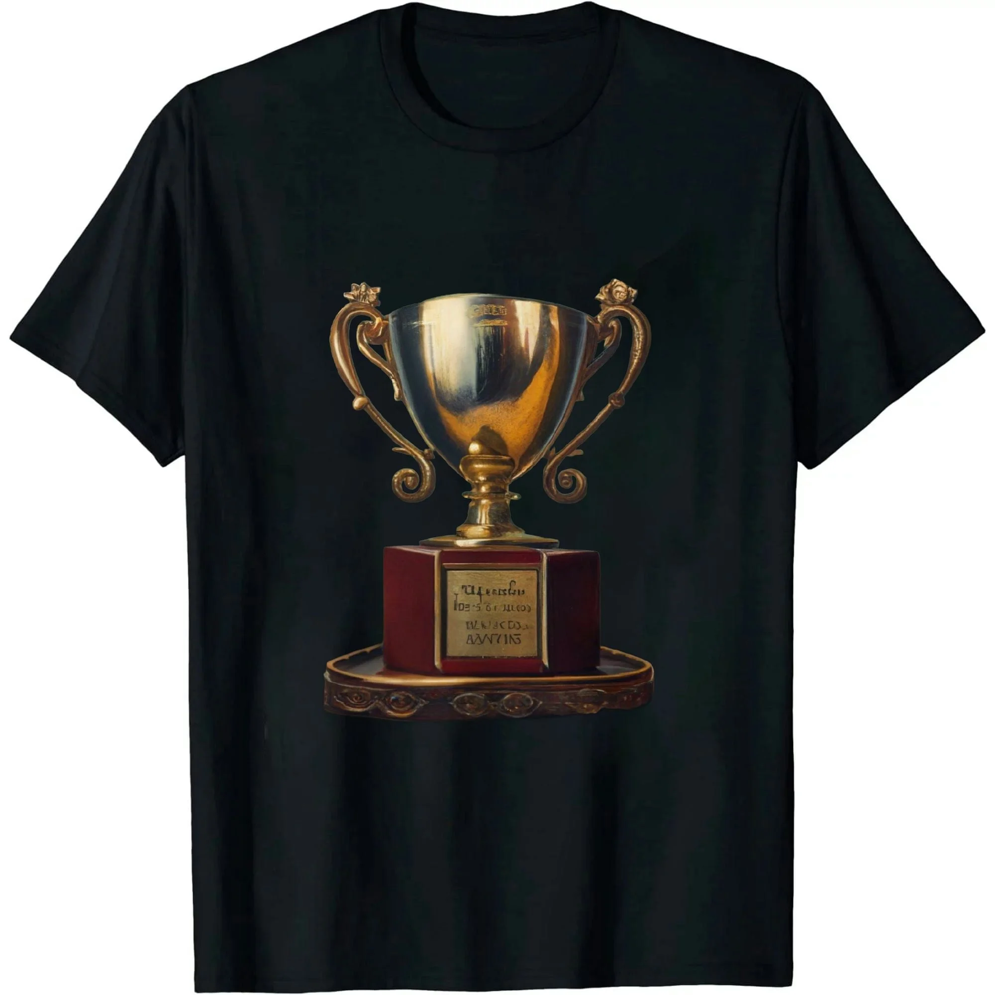 GOSMITH Cool Vintage Style Trophy Husband Spouse T-Shirt Valentines black