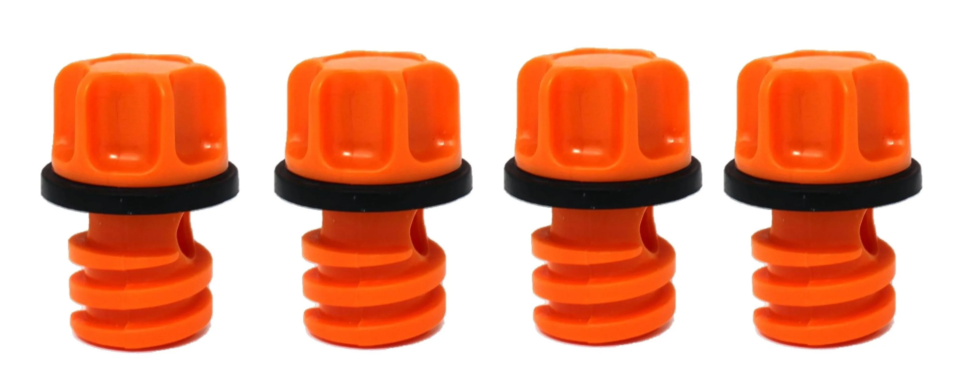 JSP Manufacturing Cooler Drain Plug & Gasket Assembly Compatible with Yeti, RTIC, ORCA, OVO, Bird Dog Coolers 70QT 110QT Orange (4)