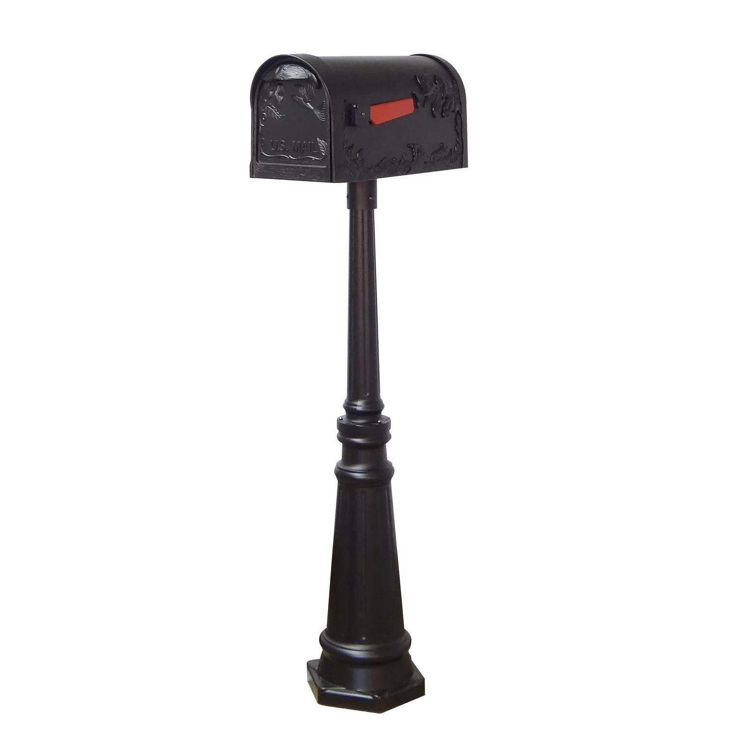 Special Lite Products Hummingbird Curbside Mailbox with Locking Insert and Tacoma Mailbox Post