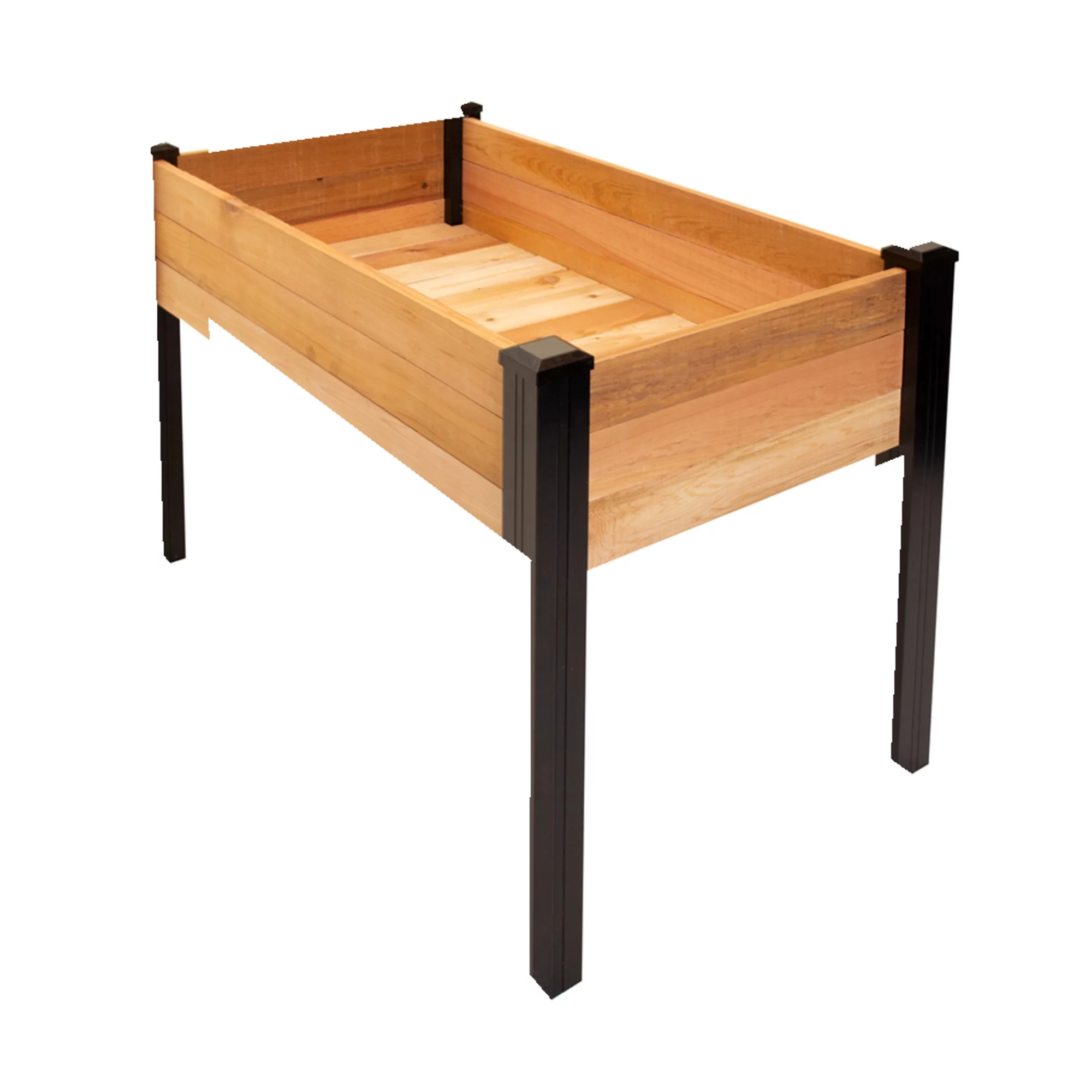 Outdoor Essentials Haven 2 ft. x 4 ft. Natural Cedar Elevated Garden Planter (Tool Free)