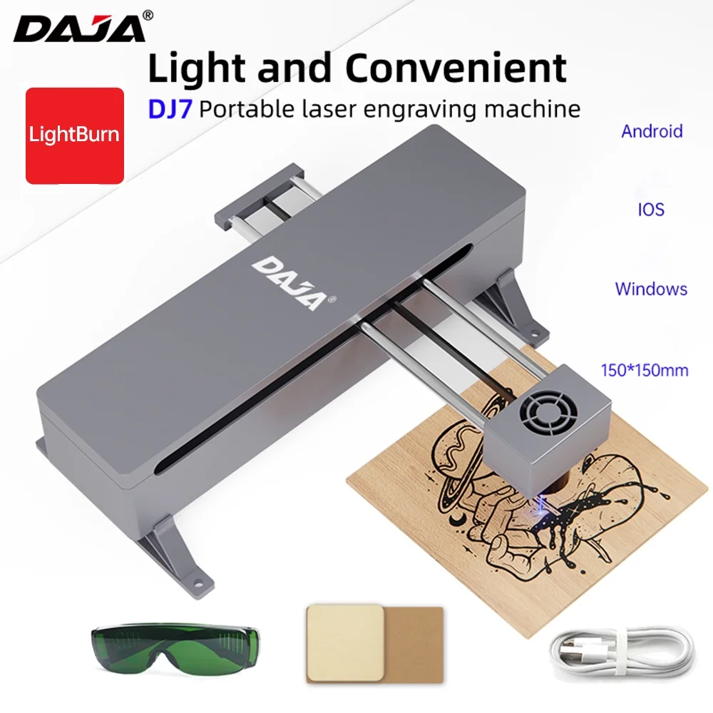 Engraving Machine,Suitable Wood Leather Wood Leather Metal With 150x150mm Work Area 0.01 Eye Work Area 0.01 150x150mm Work Area Dj7 5w Semiconductor Mizuh And Daja And Daja 5w Rookin Huiop