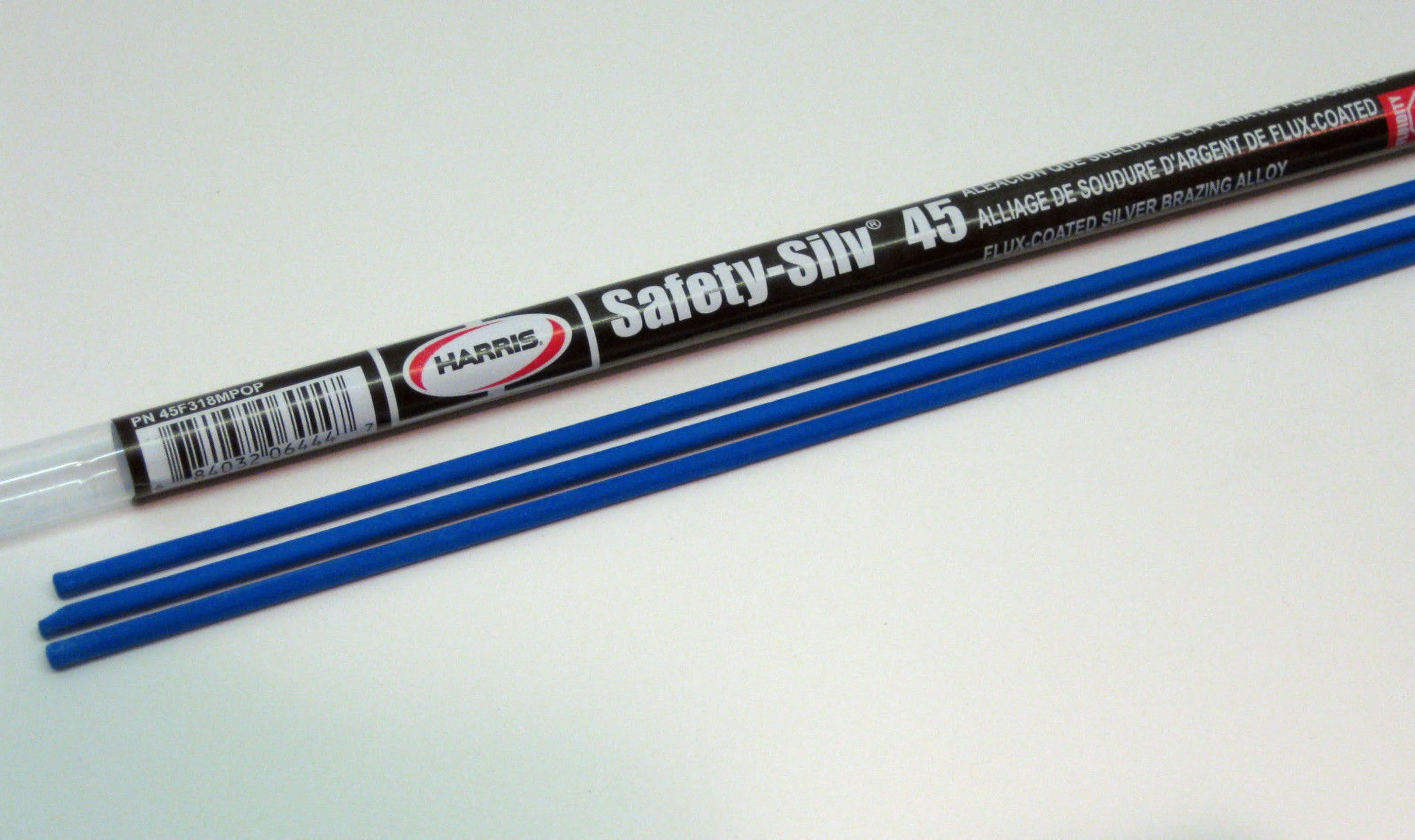 45F318MPOP Harris Safety-Silv 45 45% Flux Coated Silver Brazing Alloy 3 Sticks