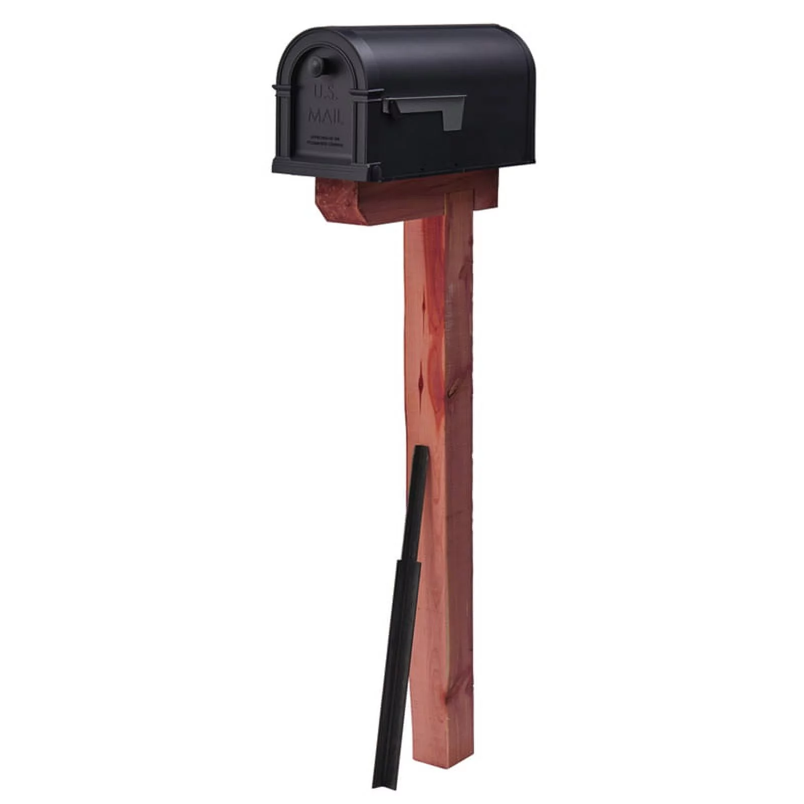 Solar Group 5069620 43.3 in. Gibraltar Cedar Mail Post Kit, Natural Red