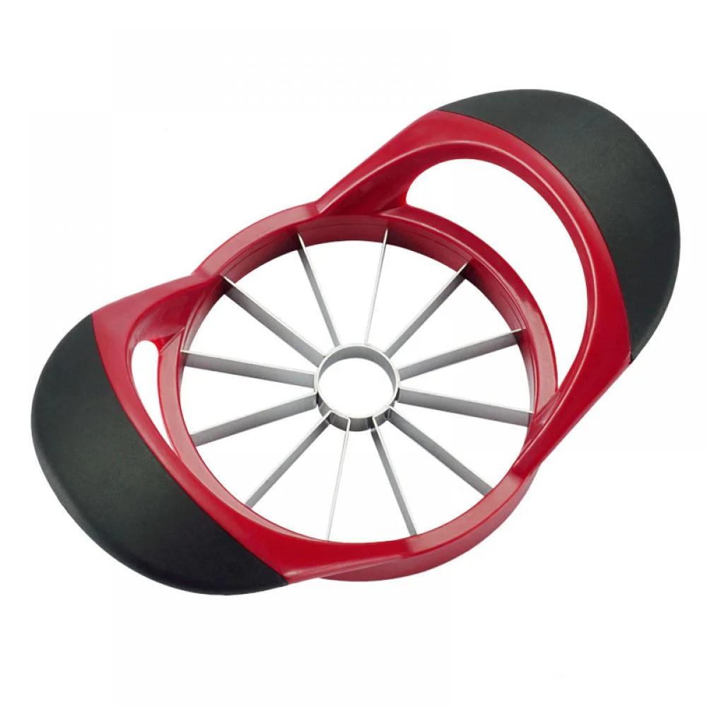 Fruit Slicer & Corer, Stainless Steel 12 Piece Fruit Divider, Manual Fruit Peeler, Round Vegetable Separator, Kitchen Gadgets