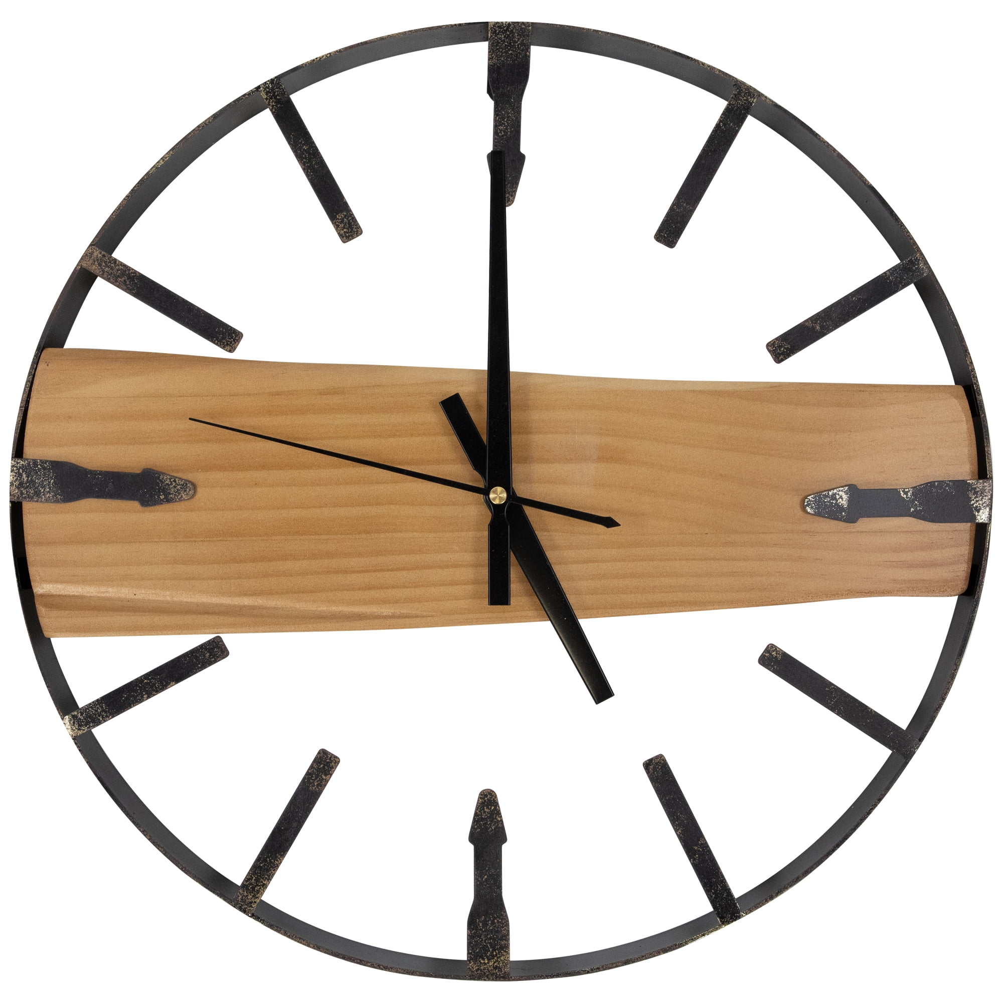 Rustic Metal Frame Wall Clock -15.75