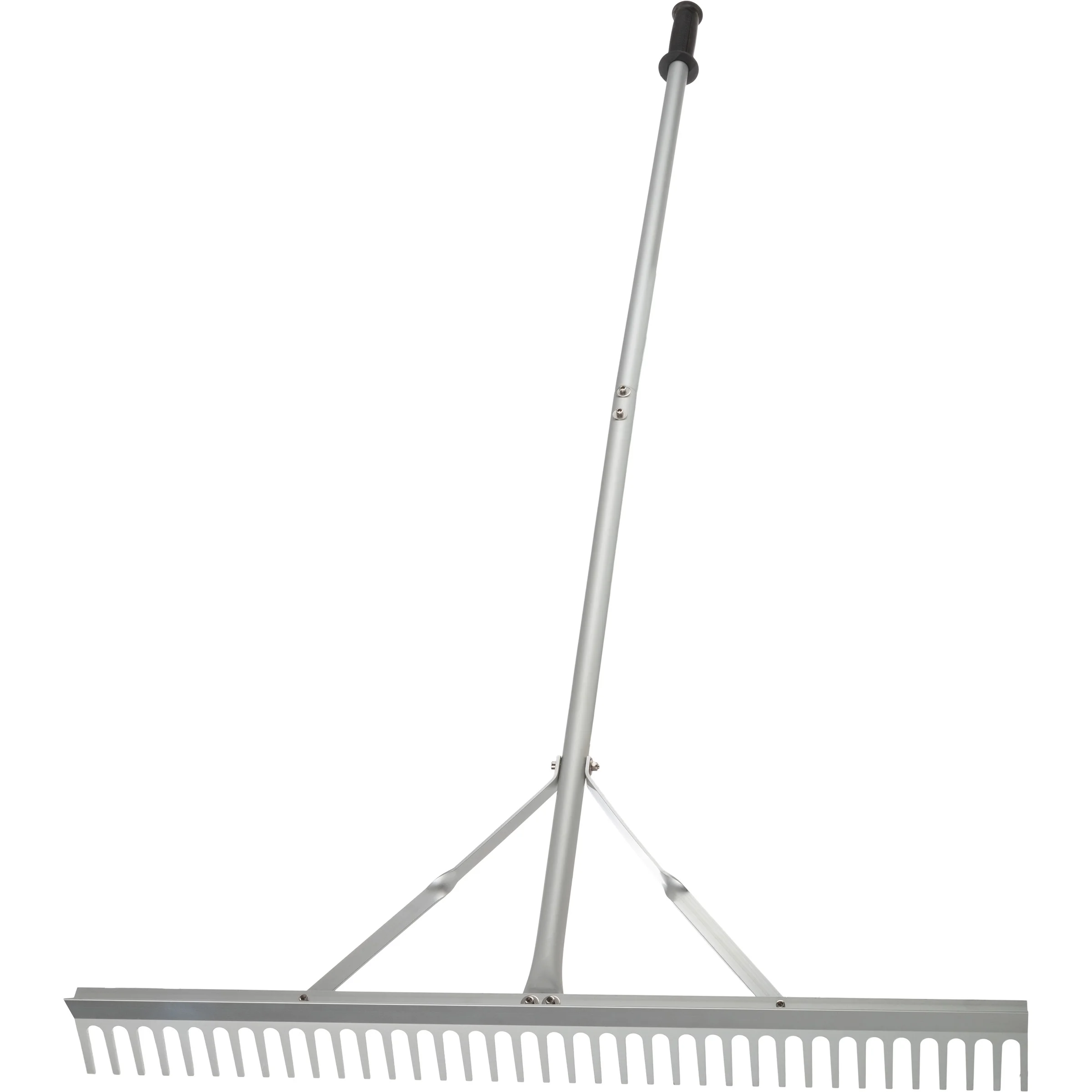 Pure Garden 36in Landscape Rake - Aluminum Metal Rake and Lawn Care Gloves