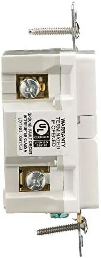 trsgf15w arrow tamper resistant duplex gfci receptacle, 125 vac, 15 a, 2 pole, 3 wire, white