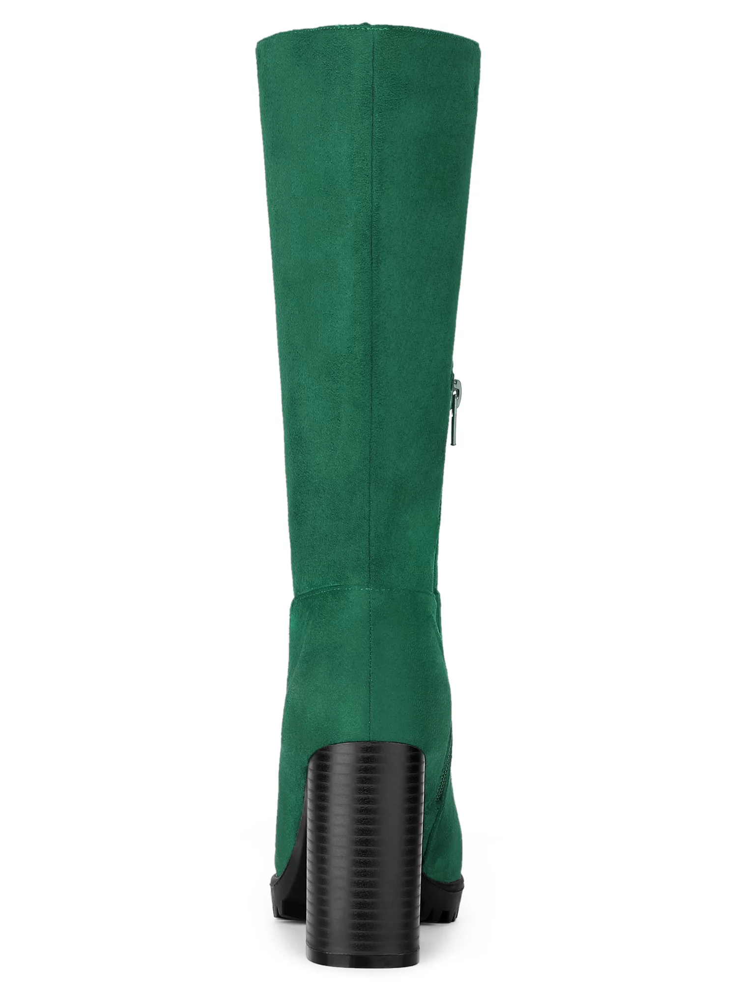 Allegra K Women's Mid-calf Block Heel Boots