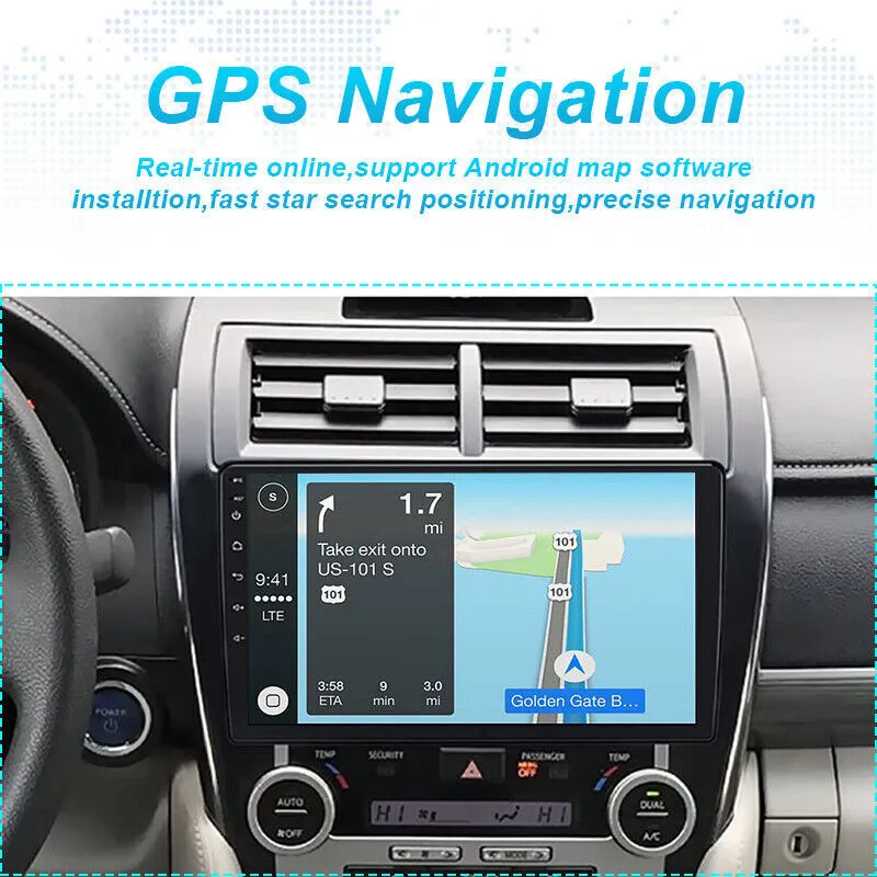 For 2012-2014 Toyota Camry Radio Car Carplay Android GPS Navigation 2+32GB