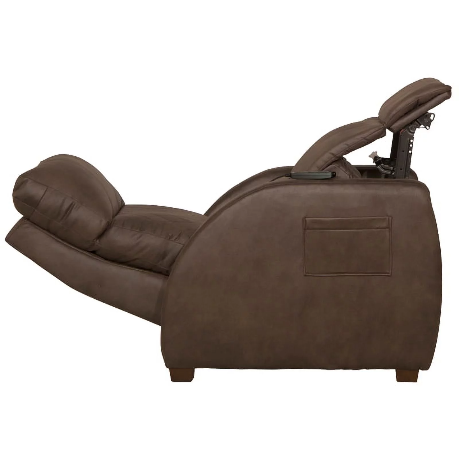 Catnapper Unwind Power Zero Gravity Recliner in Brown Polyester Fabric