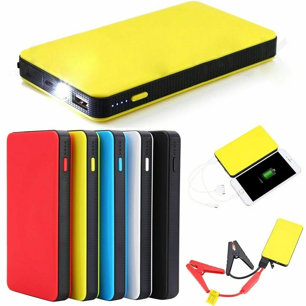 Portable Mini Slim 20000mAh Car Jump Starter Engine Battery Charger Power Bank