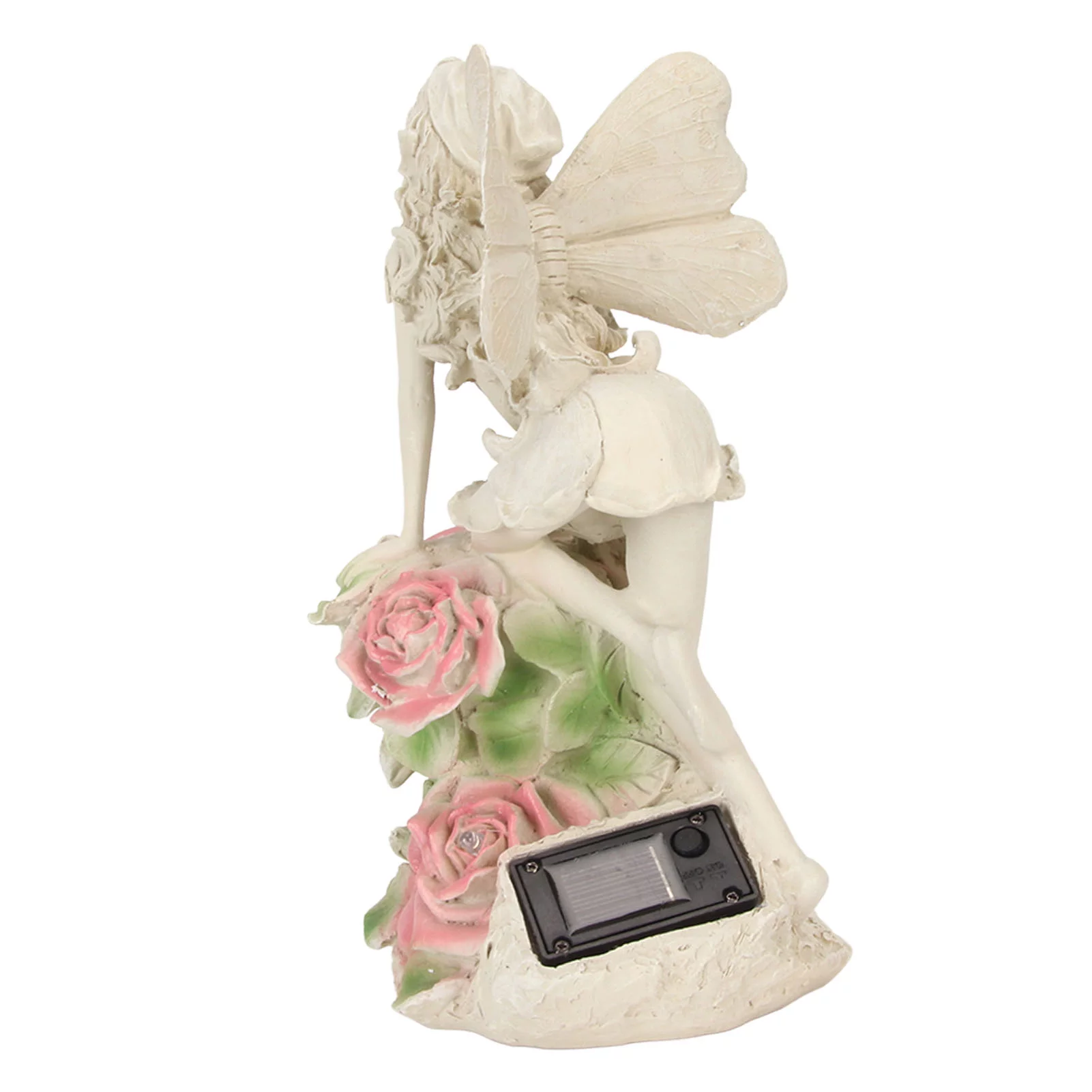 Emoshayoga Angel Solar Lights - Solar Flower Fairy Resin Crafts Angel Solar Lights Solar Garden Statue Garden Patio Villa Decoration Night Lights