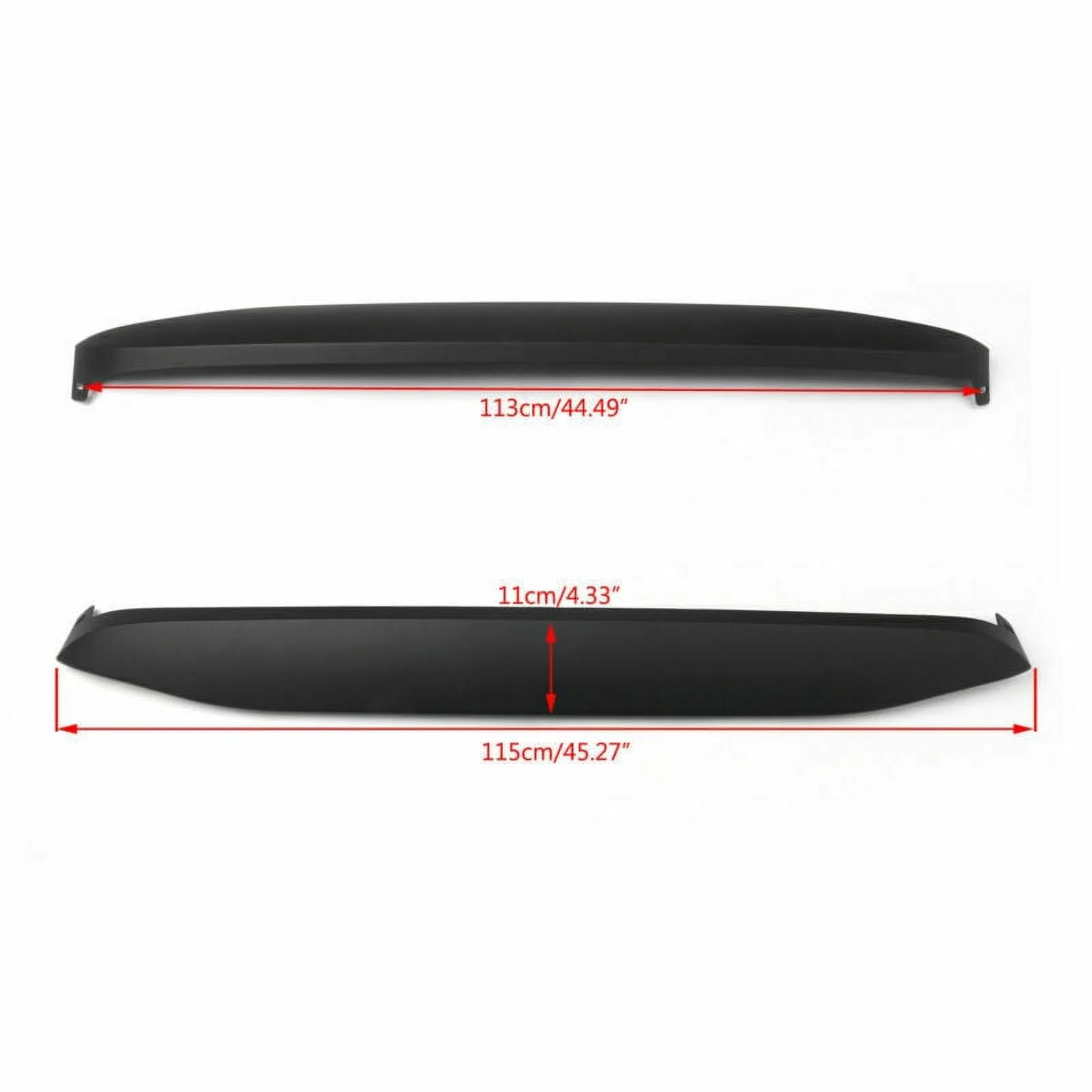 Undercover NightHawk Light Brow Cover For Wrangler JK Matt Black 2007-2017