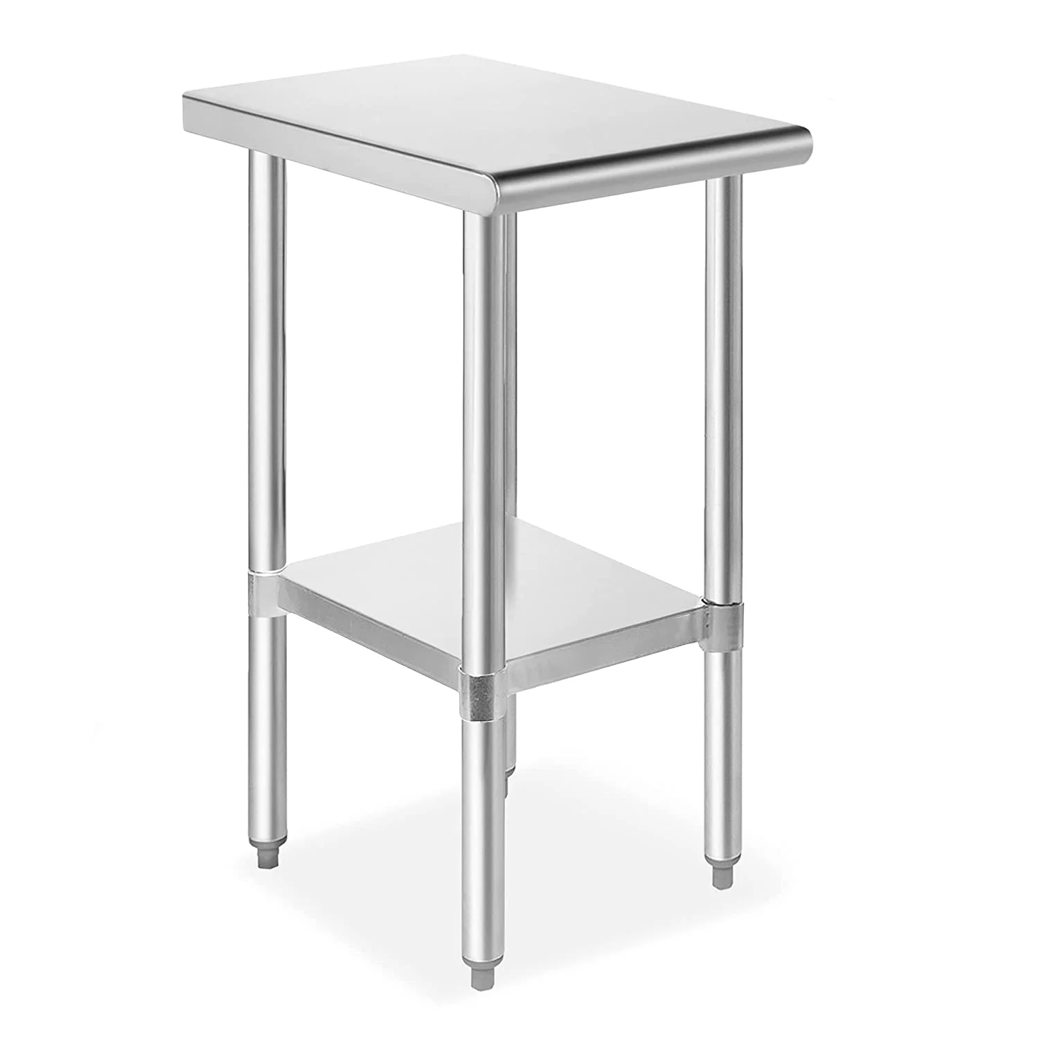 Stainless Steel Work Table, NSF Commercial Kitchen Prep Table with Under Shelf for Restaurant and Home