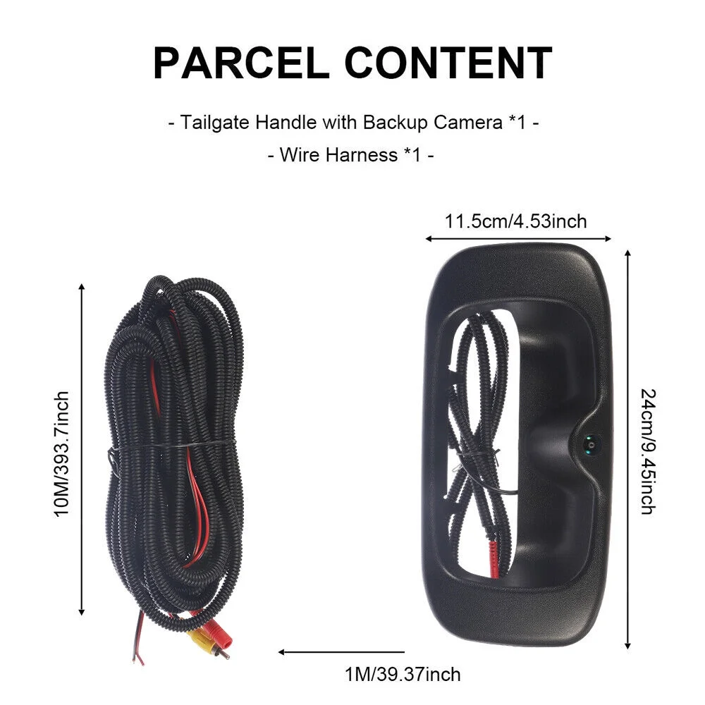 Kydely High Resolution Waterproof Replacement Rear View Camera Chevy GMC Silverado/Sierra Tailgate Handle