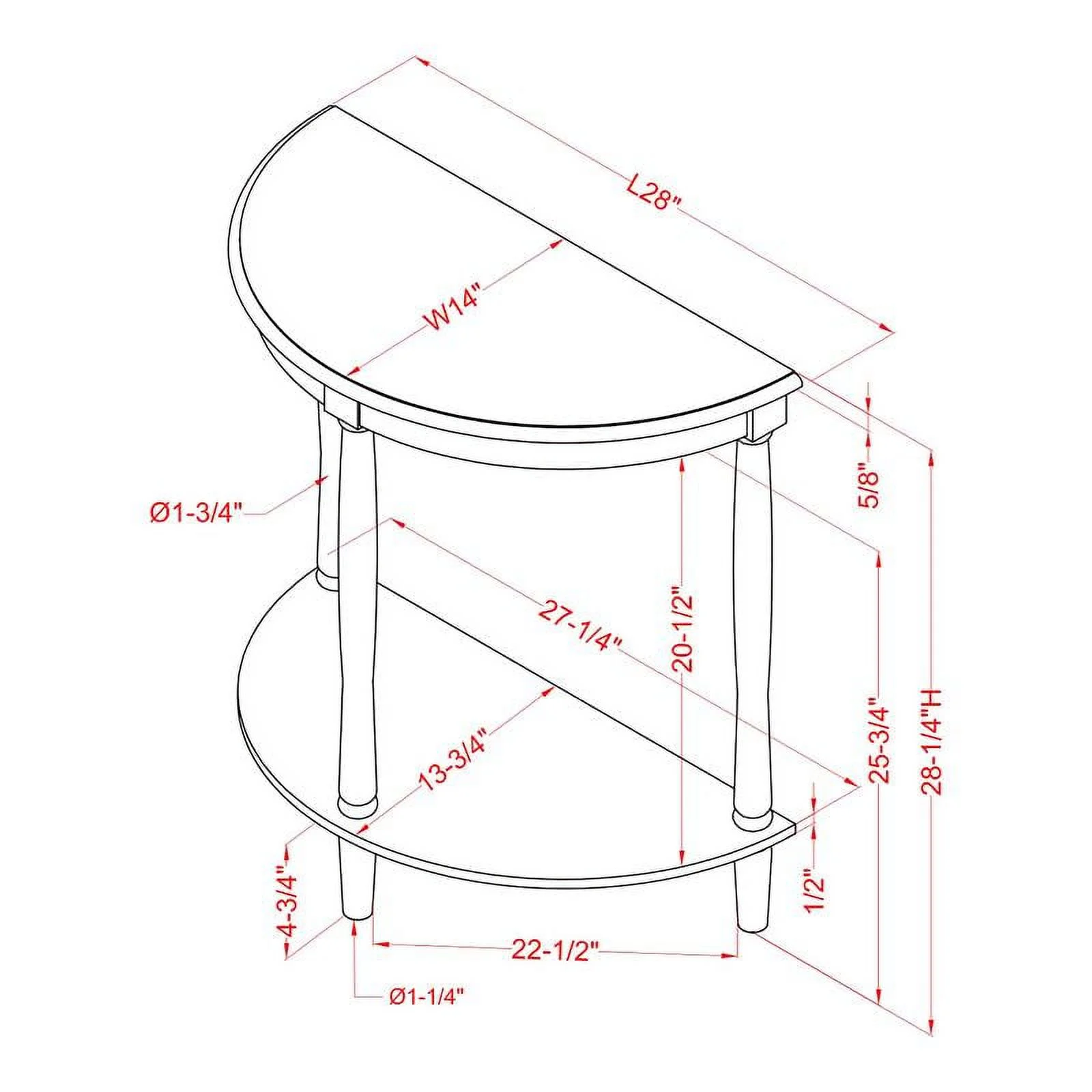Furniture of America Viceroy Wood 1-Shelf Console Table in Antique Gray