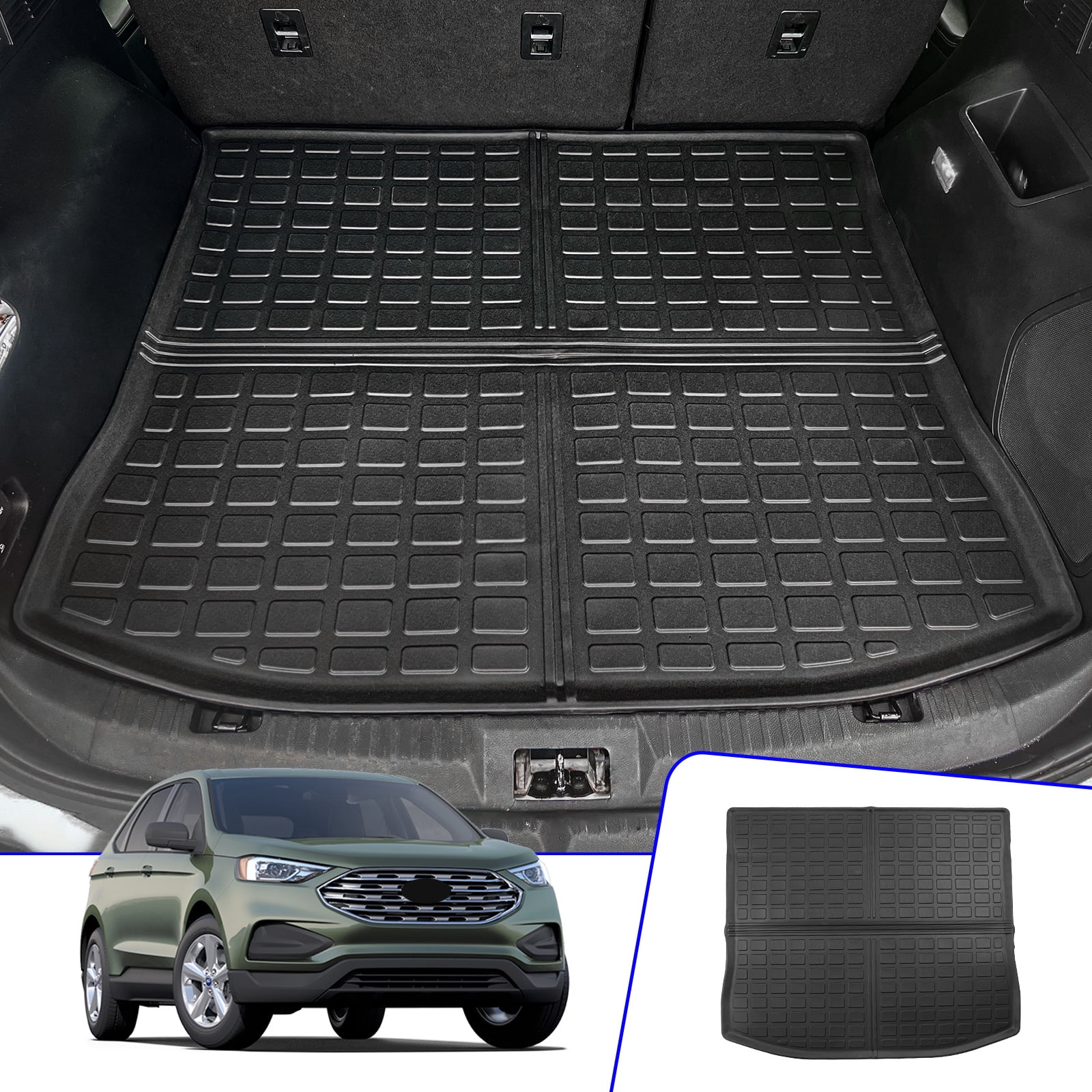 Fit 2015-2024 Ford Edge Cargo Liner Trunk Mat TPE All Weather Trunk Liner 2023 Edge Accessories