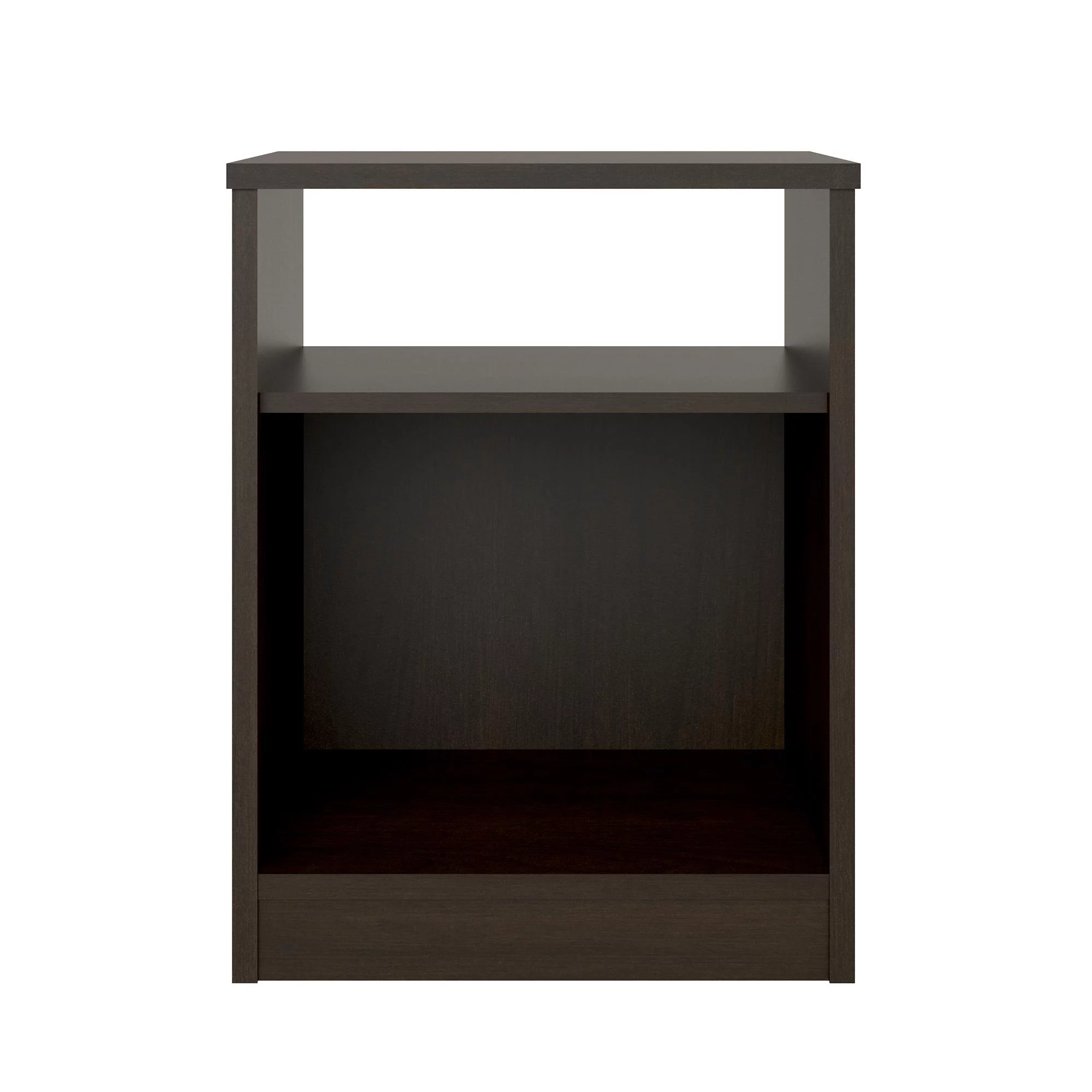 Mainstays Classic Open Shelf Nightstand, Espresso