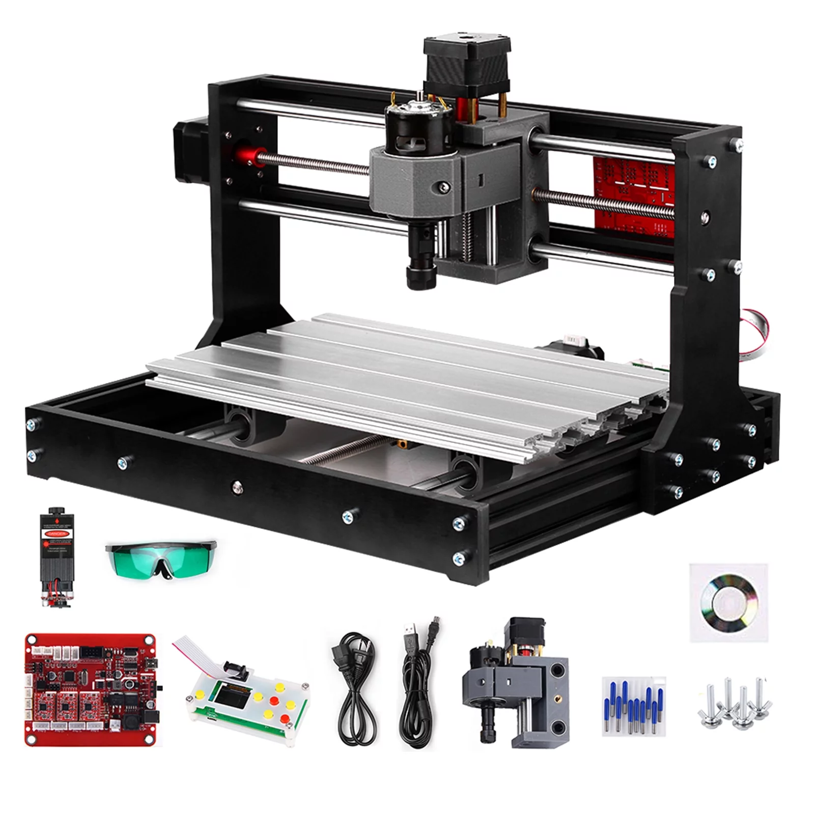 Engraving Machine,Version Area 300 * 3 Pcb Diy Wood Router With Router With Offline With Er11 And Er11 And 5mm 30*18 Offline With Er11 300 * 180x40mm Hine 3 300*180x40mm