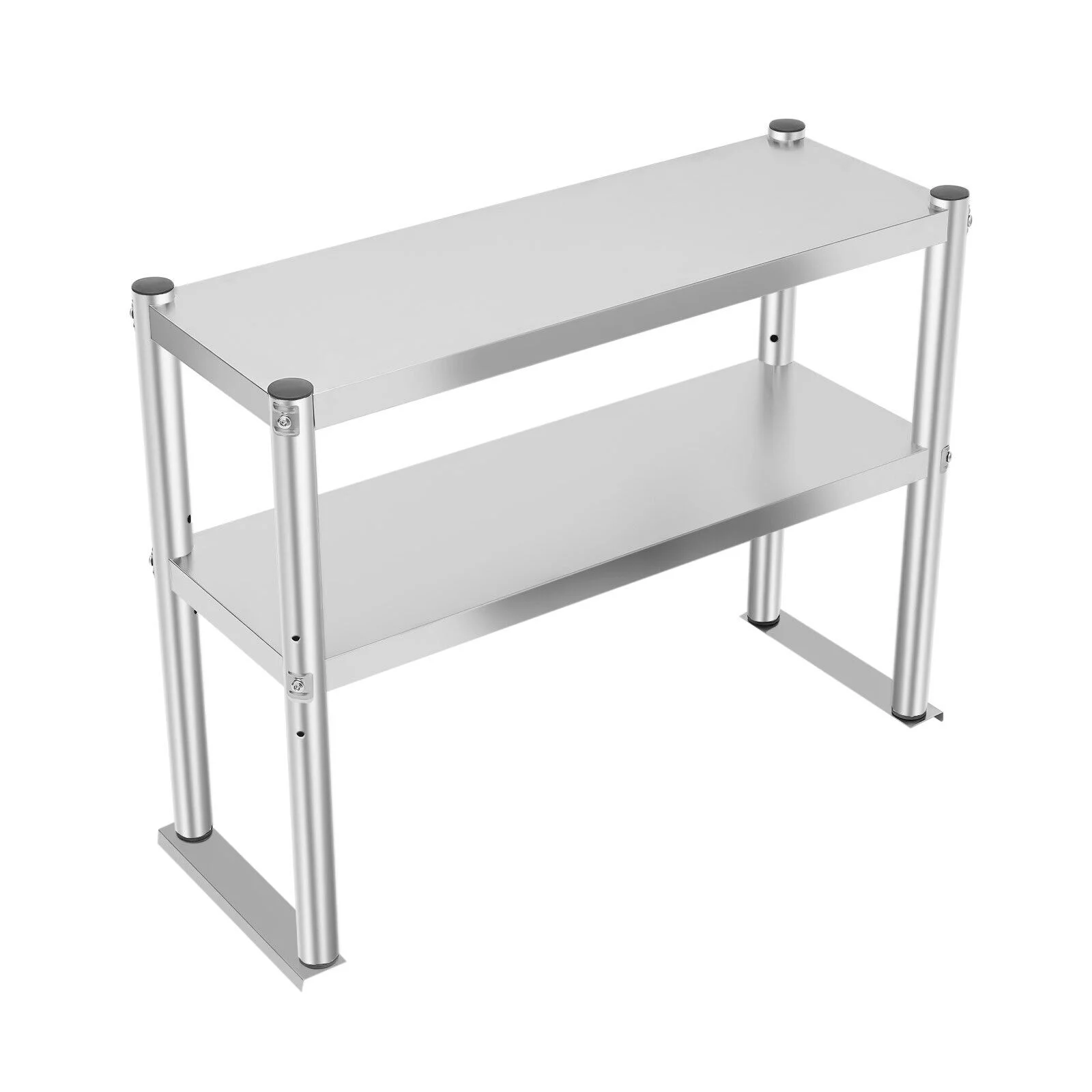 Commercial Stainless Steel Kitchen Prep Table Double Overshelf - 80*30*60cm