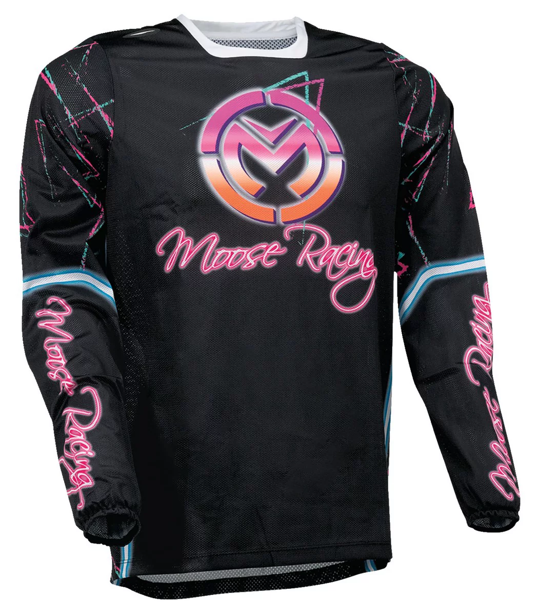 Moose Racing Sahara Mens 23 MX Offroad Jersey Pink/Black XXL