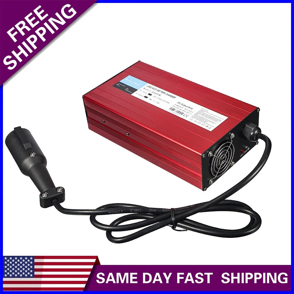 JahyElec High Quality 48V 15Amp Club Car Golf Cart Battery Charger - Fast Charging with 900W Power