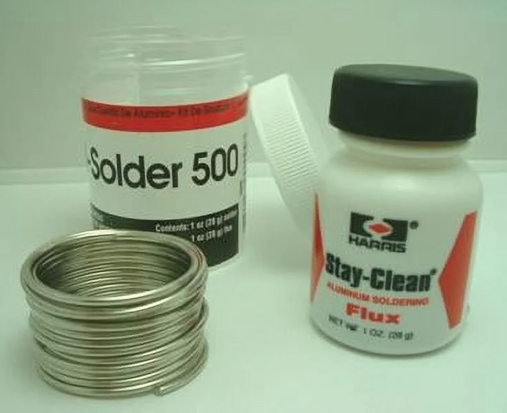 Alsolder 500 Aluminum Kit, 1 oz. Coil; 1 oz. Container Stay-Clean Aluminum Flux