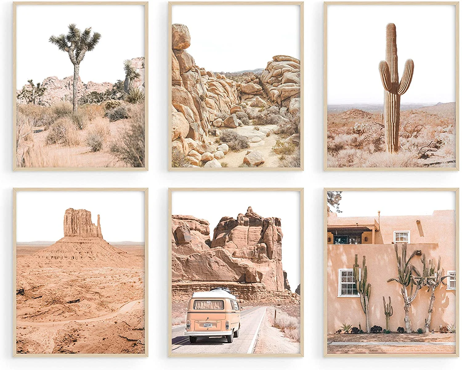 Desert Succulent Wall Art & Botanical Prints - By Haus and Hues | Set of 6 Botanical and Cactus Art Prints Wall Art (8