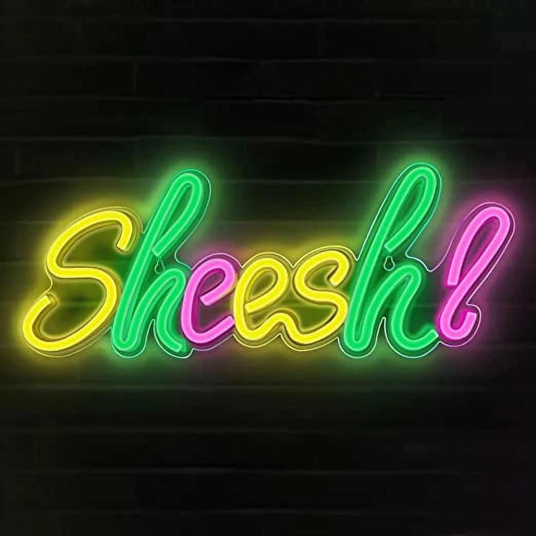 Hello Rosa Sheesh LED Neon Light Signs USB Power for Bedroom Home Men's Cave Bar Wedding Party Decoration