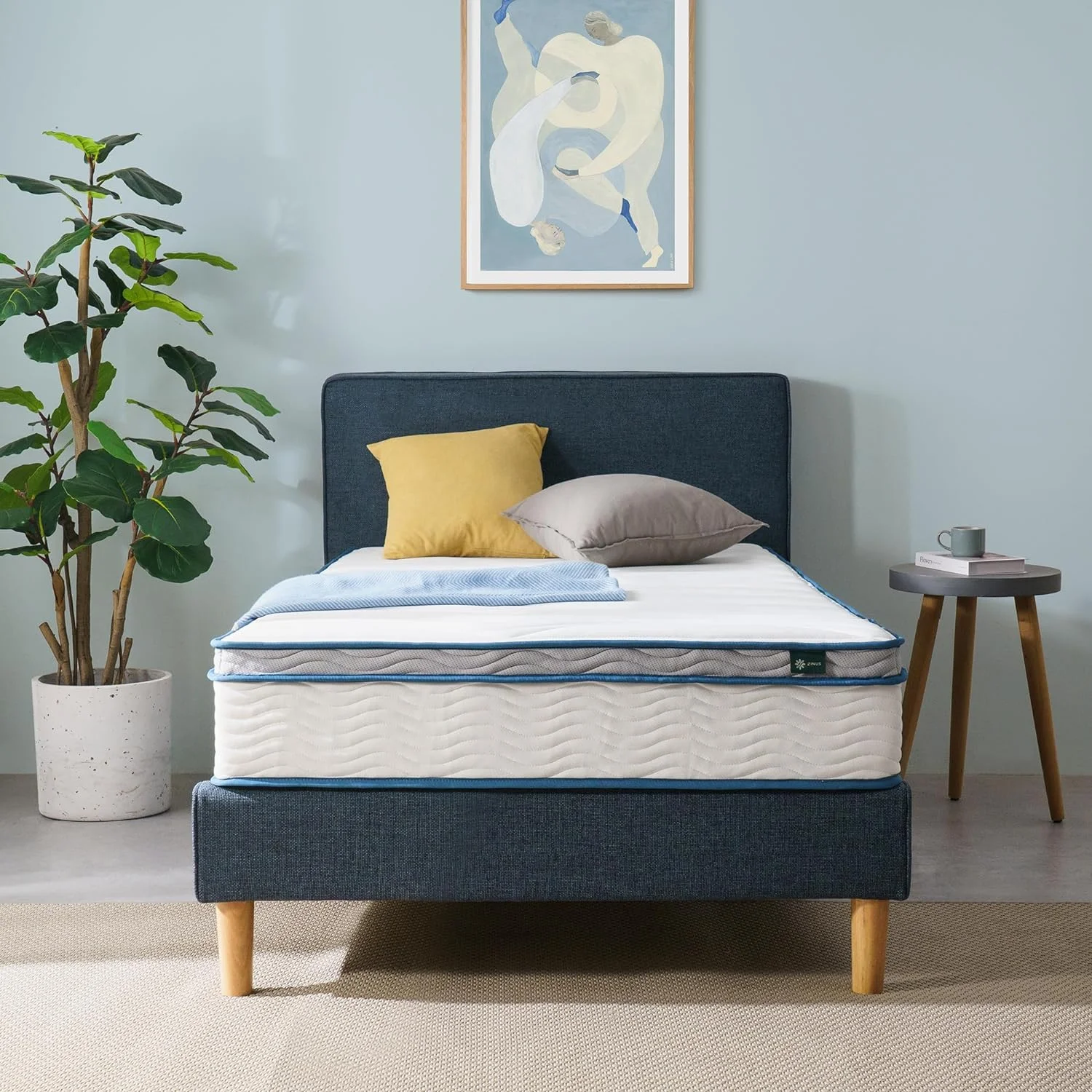 YUMIAO 10 Inch Spring Sensation Hybrid Mattress [New Version], Fiberglass Free, Medium Firmness, Durable Support, Certified Safe Foams & Fabric, Bed-in-A-Box, Twin