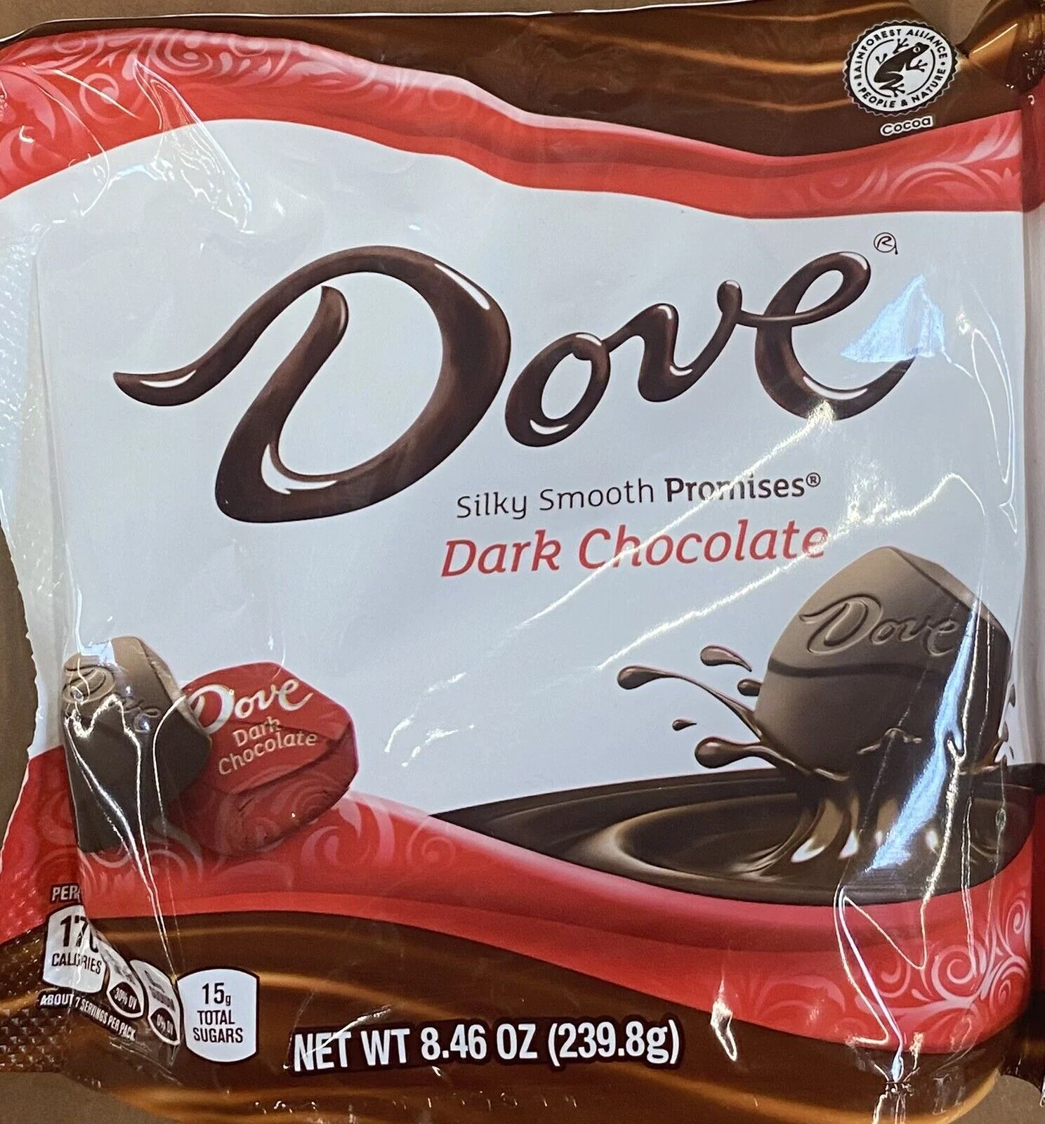 2x Dove Dark Chocolate Silky Smooth Promises Candy Bag 8.46 Oz - 2 PACK