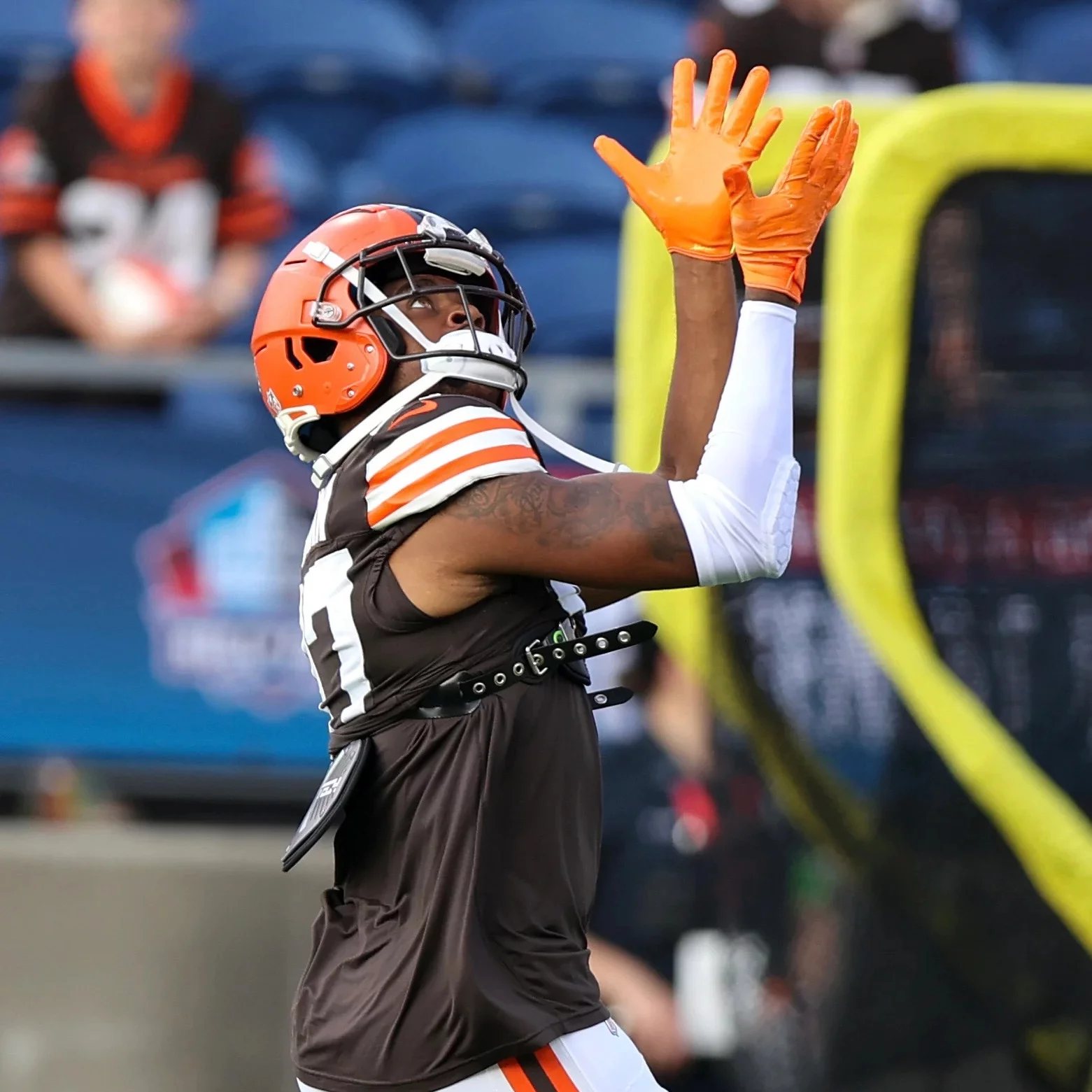 Phenom Elite Orange Football Gloves - VPS4 - Pro Label Edition