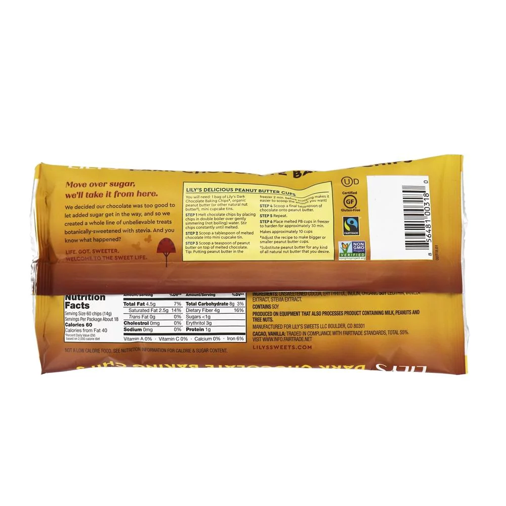 Dark Chocolate Premium Baking Chips 55% Cocoa - 9 oz (pack of 2)