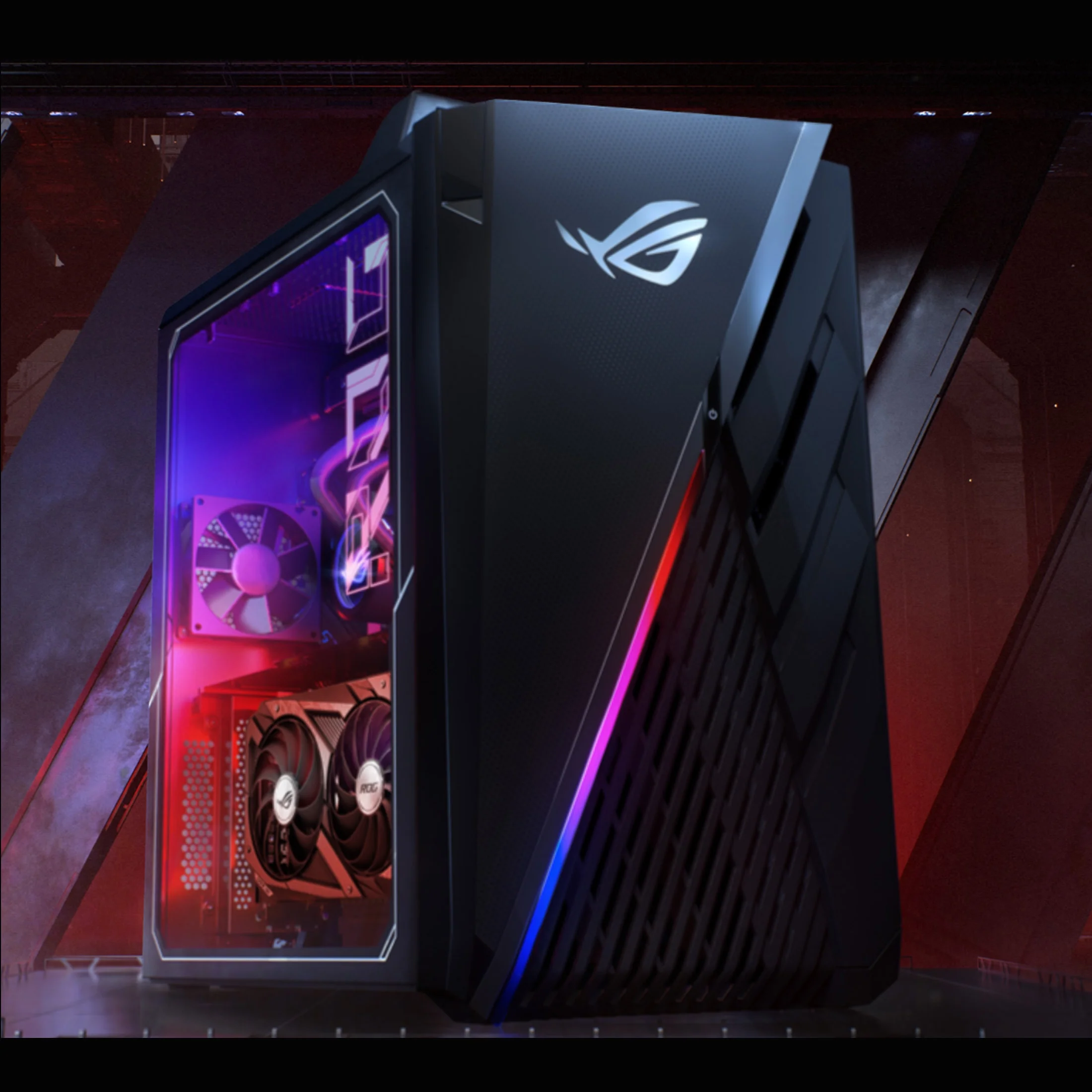 ASUS ROG Gaming Tower Desktop, Intel Core i7-13700KF, NVIDIA GeForce RTX 4070, 32GB DDR5 RAM, 1TB SSD, HDMI, DP Port, Wired KB & Mouse, Wi-Fi 6, Windows 11 Pro