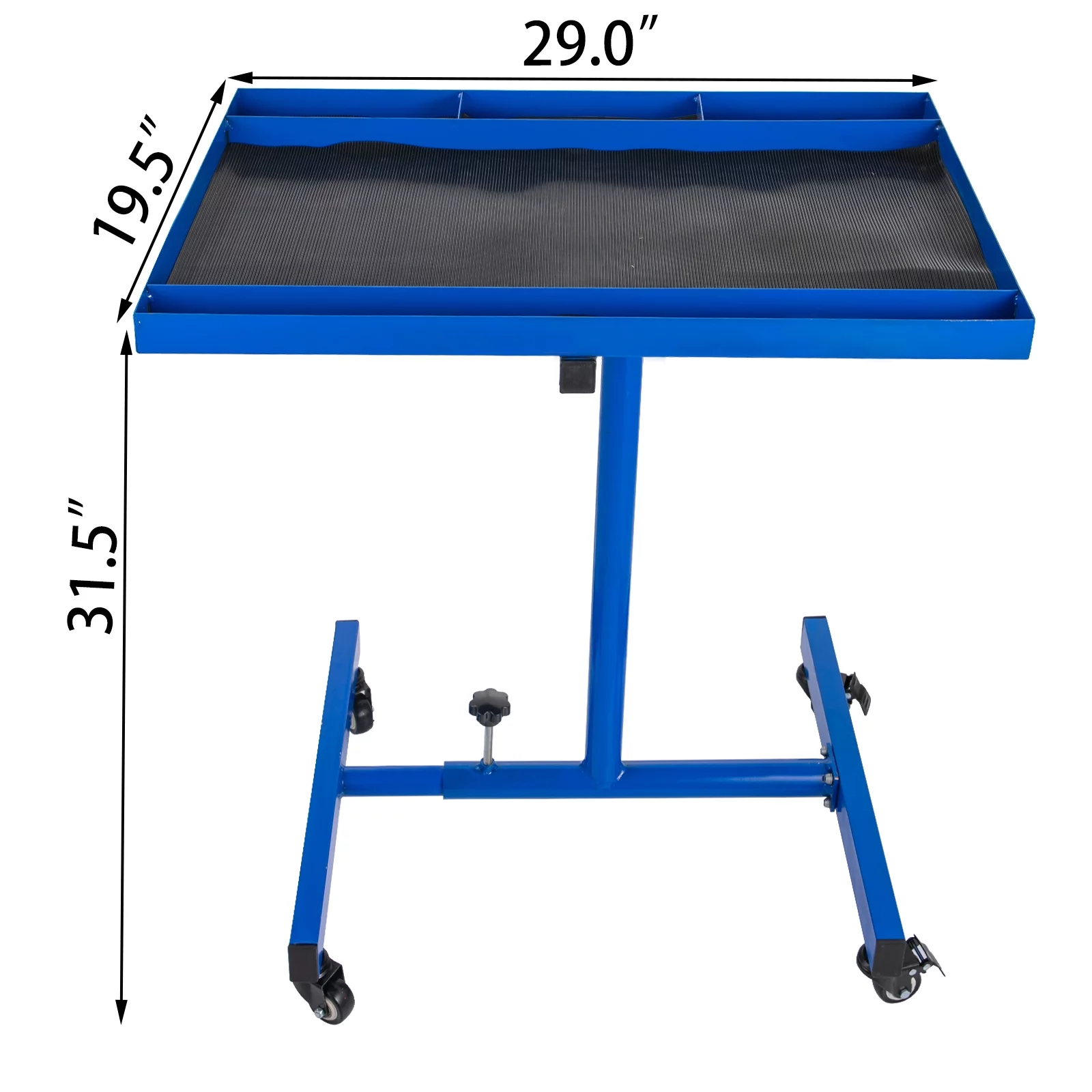Vevor YDGZTDCTLS0000001V0 29 x 20 in. 220 lbs Rolling Tool Table, Blue