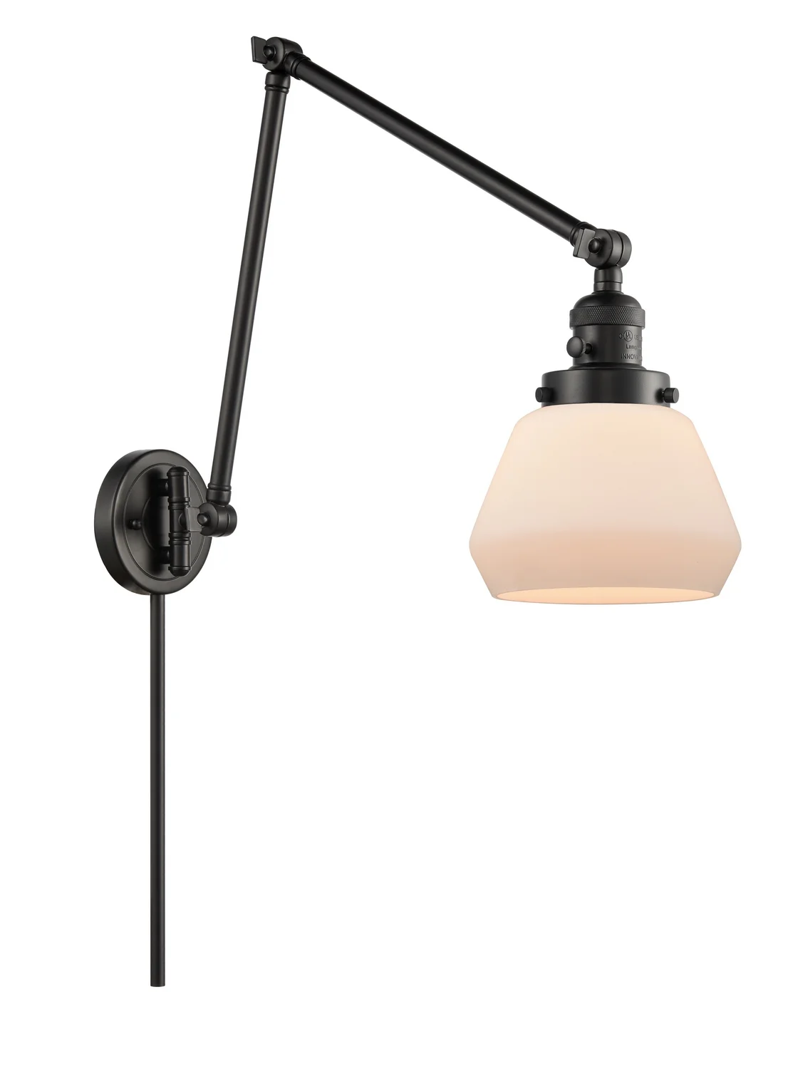 Innovations  38BKG171   Light Swing Arm Wall Lamp  Franklin Restoration  Matte