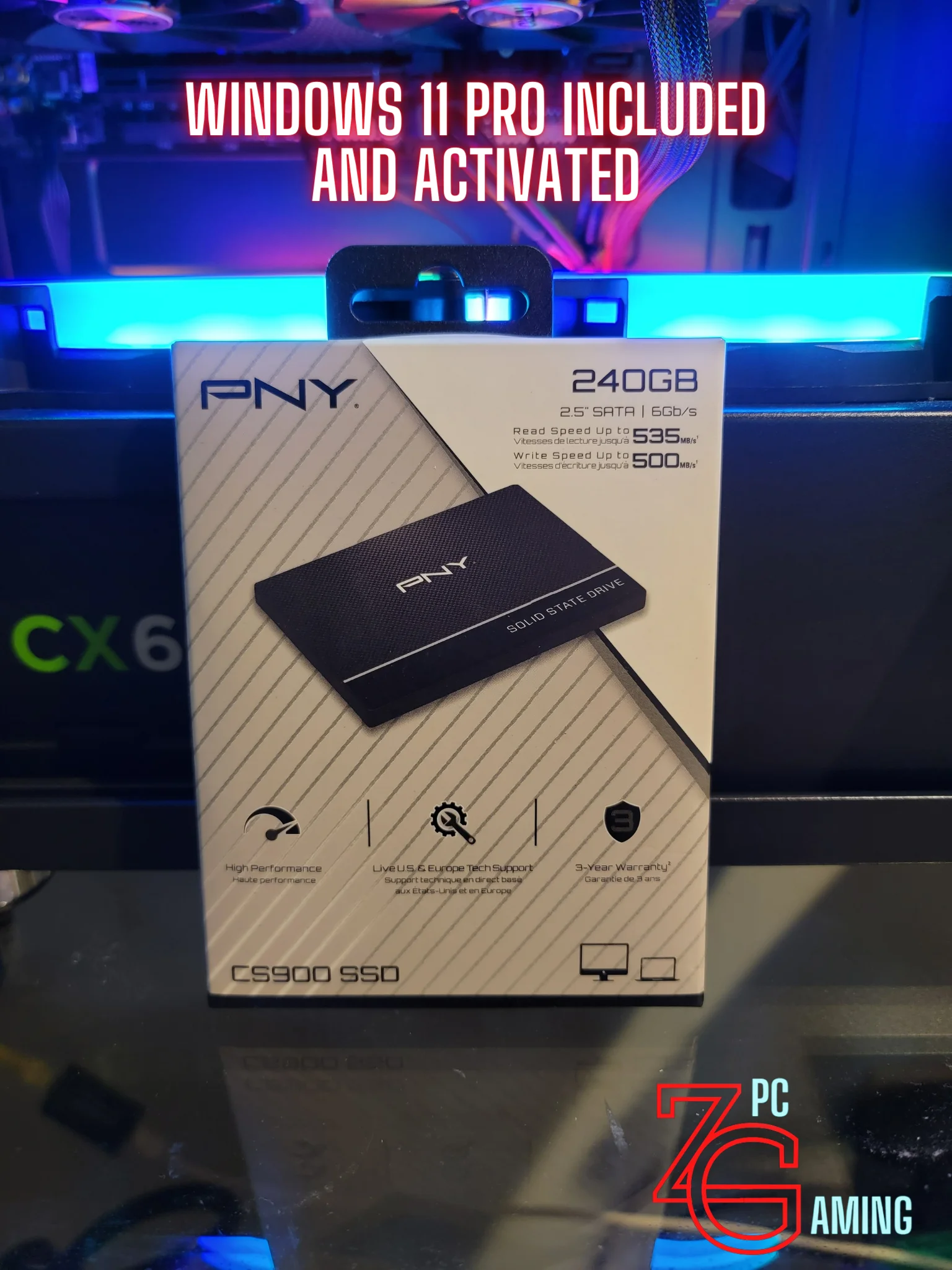 (Windows 11 Pro Installed and Activated) 240GB PNY SSD
