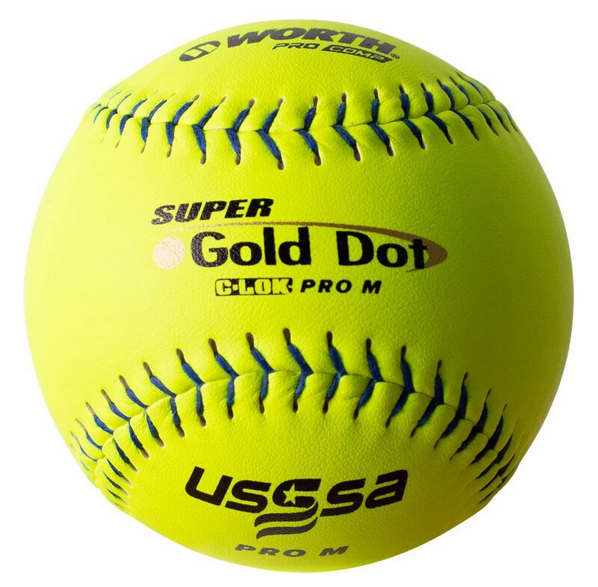 Worth Pro Comp Super Gold Dot USSSA Slowpitch Softballs
