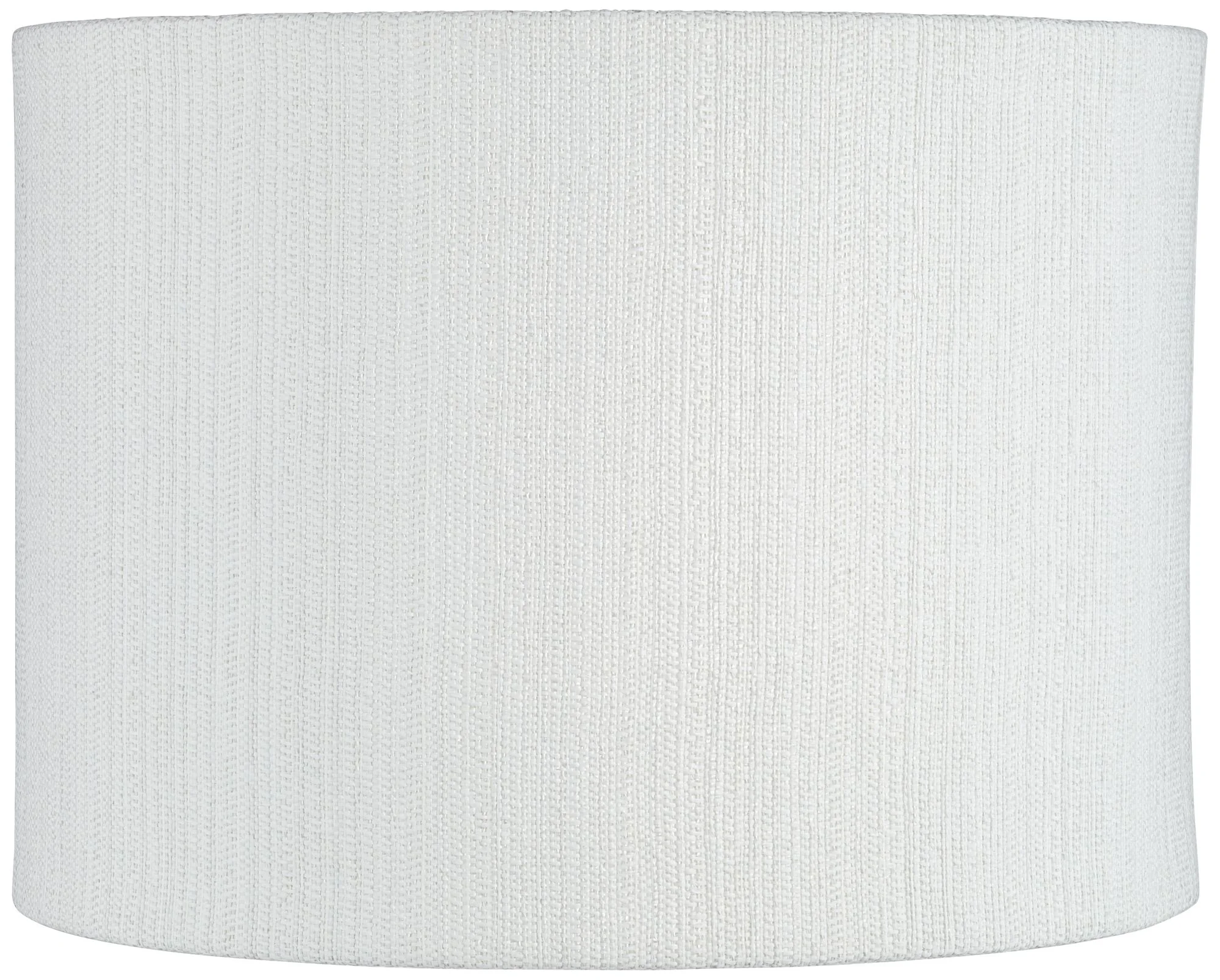 Springcrest White Plastic Weave Medium Drum Lamp Shade 15