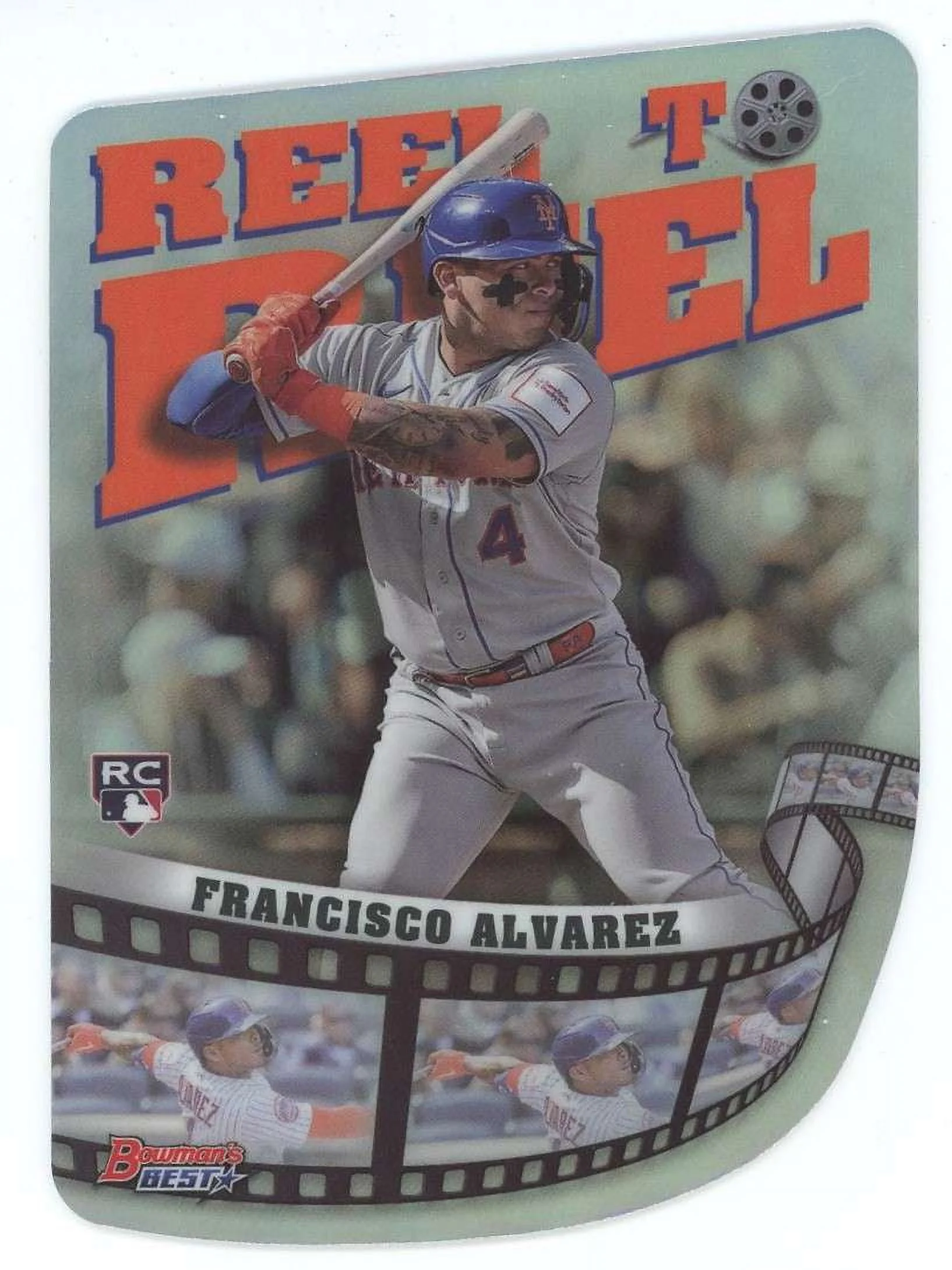 MLB 2023 Bowman Best Reel to Reel Die Cut Francisco Alvarez RR-18 (Rookie)