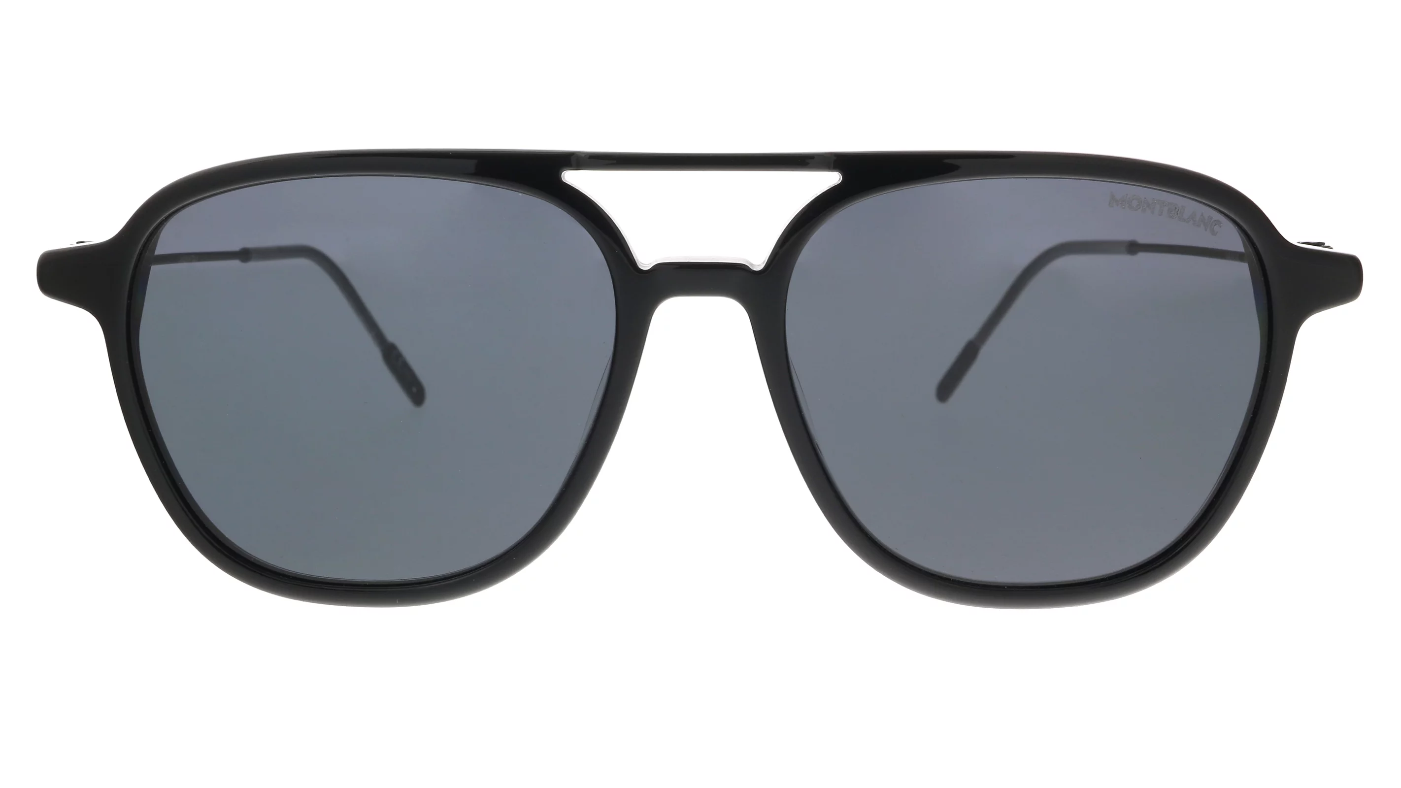 Montblanc Grey Square Men's Sunglasses MB0003S 001 53