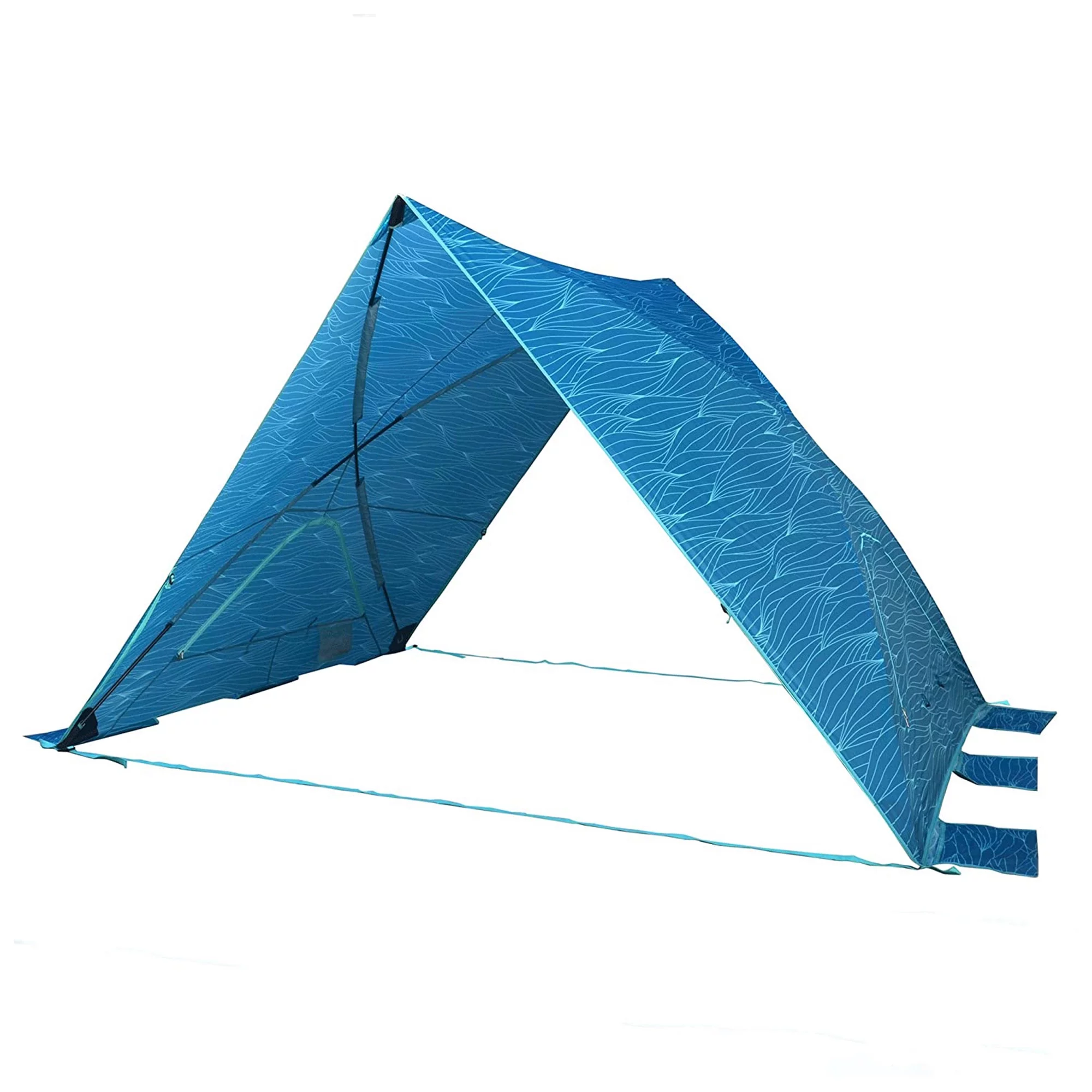 Lightspeed Outdoors A-Shade Adjustable Beach Tent with UV Protection, Blue
