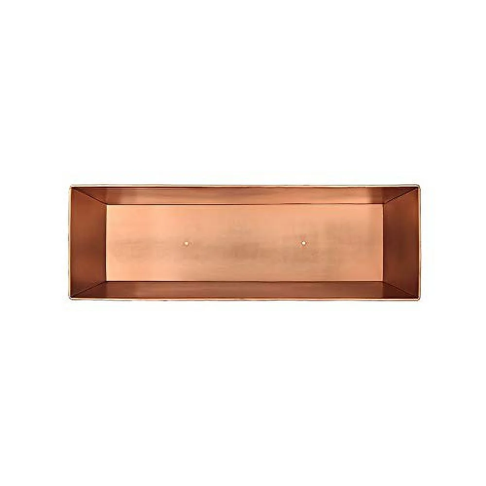 Achla Designs Plain Copper Window Flower Box Planter- Medium (23 1/4