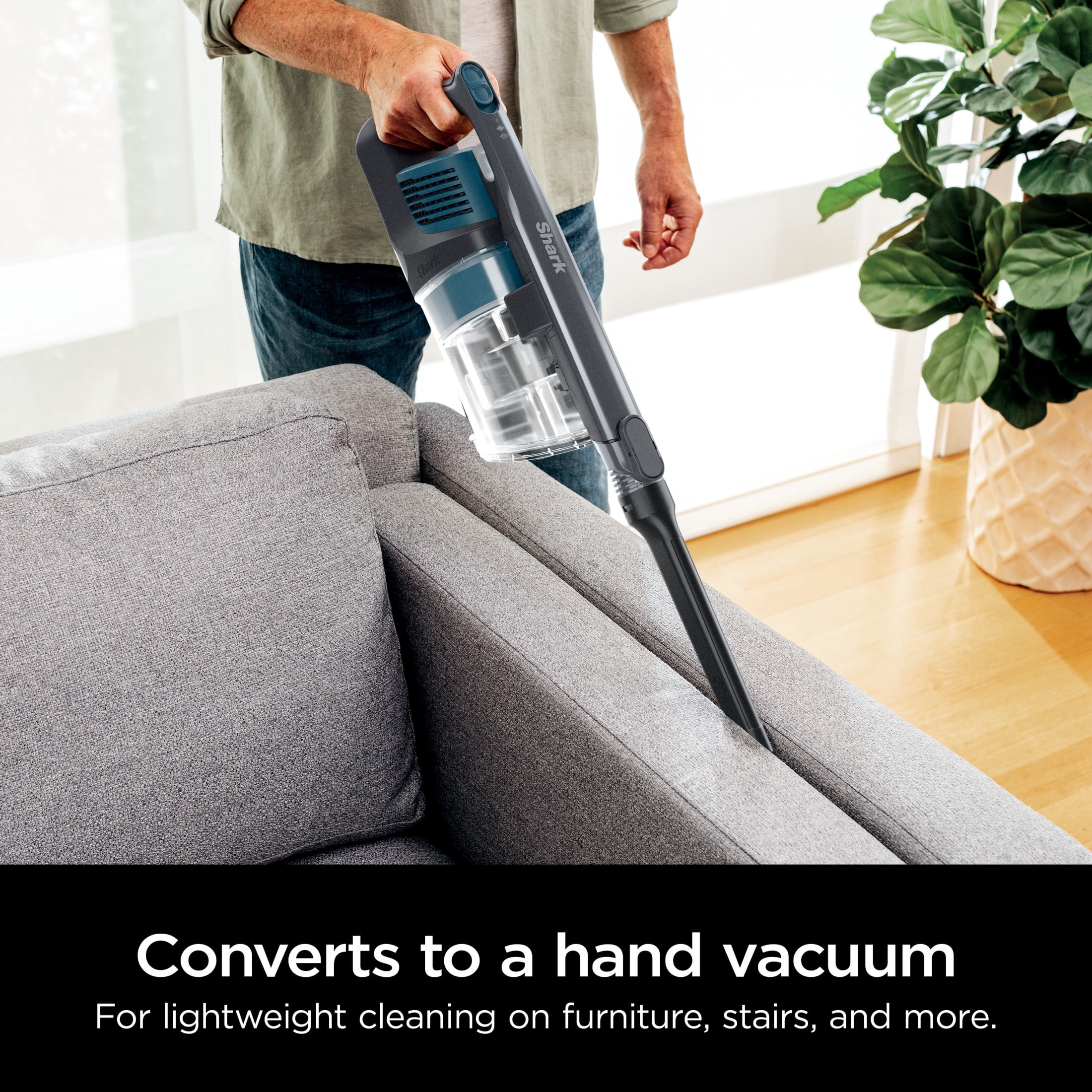 Shark Pet Pro Cordless Stick Vacuum Cleaner with Powerfins Brushroll, 40 min Runtime, IZ240