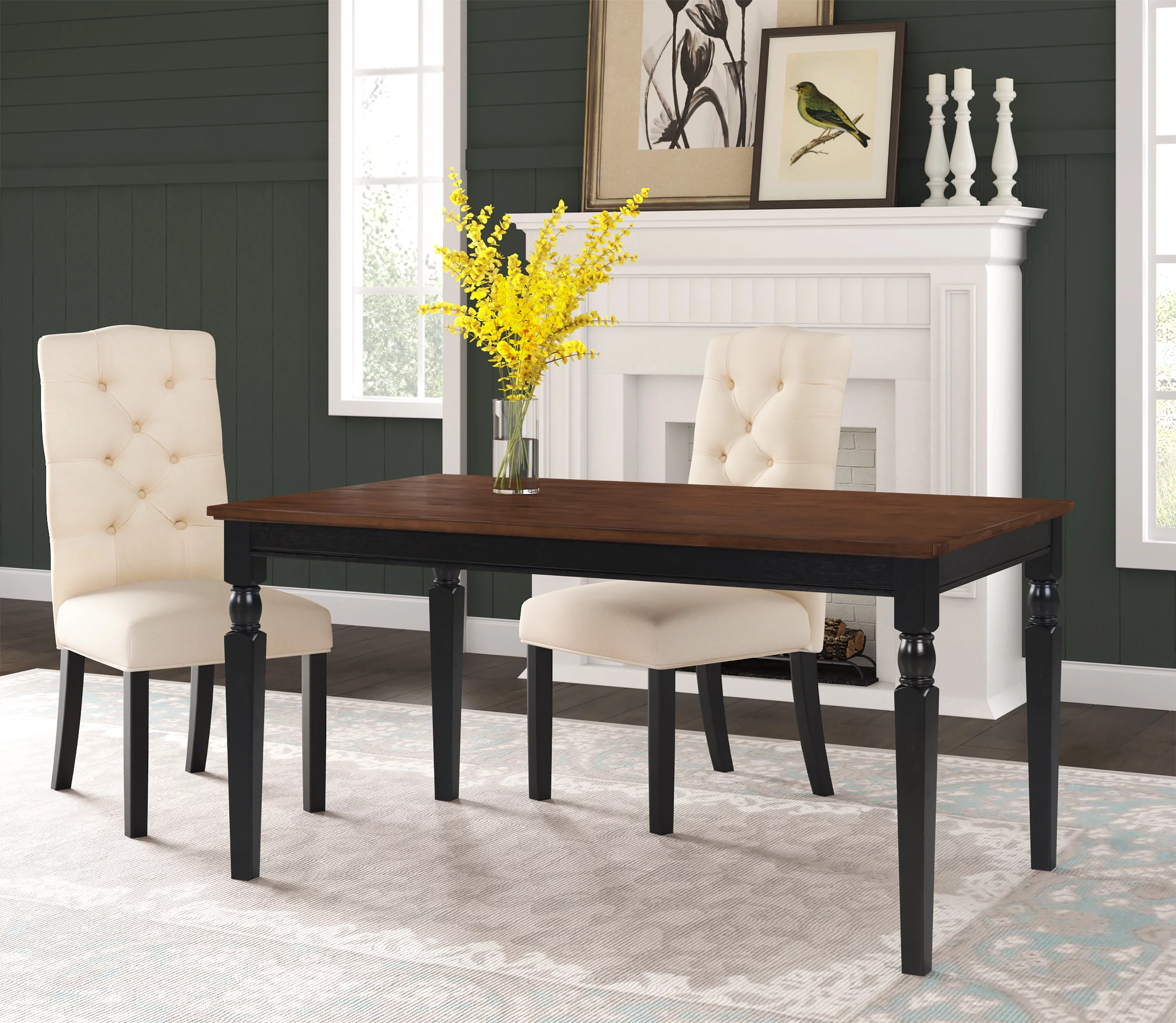 Finch Provence Dining Table Black