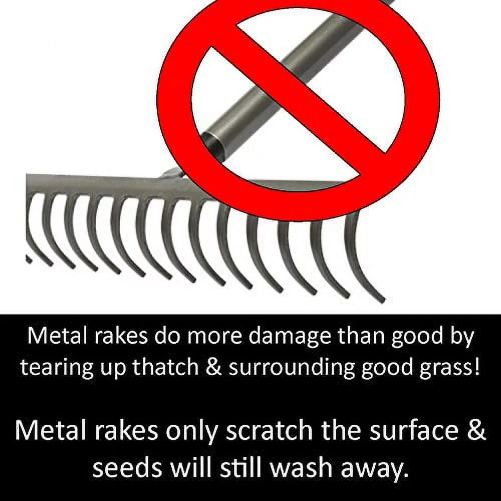 Keyfit Tools Grass Seed SPIKER Dog Spot & Bare Spot Seeding Tool. Get The Most Seed Germination with All Types of Seed & Patch Scotts EZ Seed Repairs Dead Spots Dog Damage Lawn Turf & Grass Repair